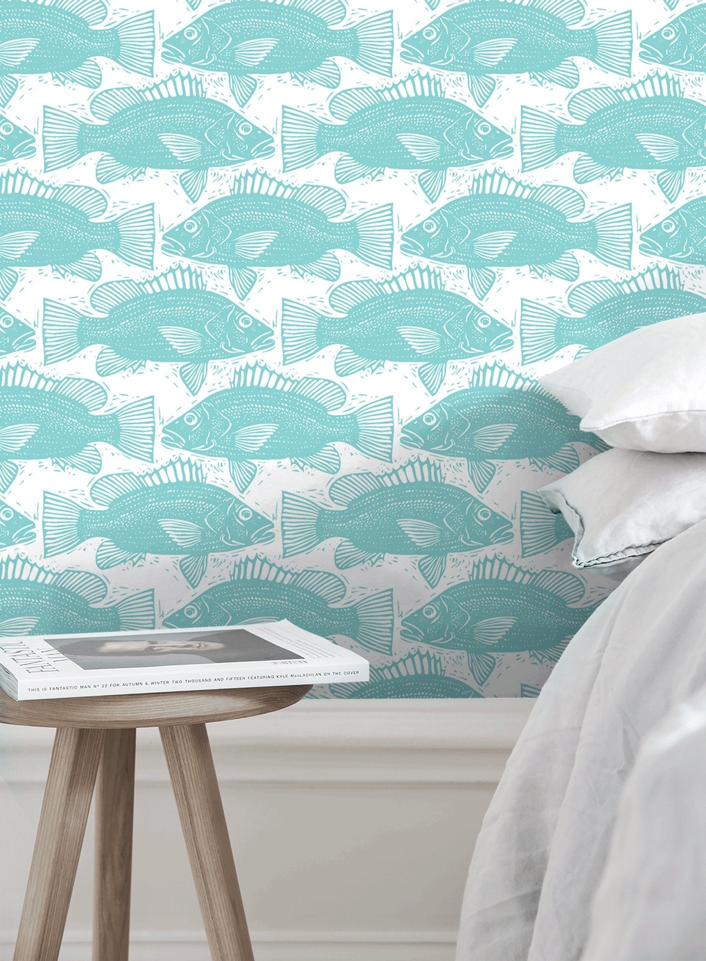 Aquatic Harmony Wallpaper - B986 - WallTrend