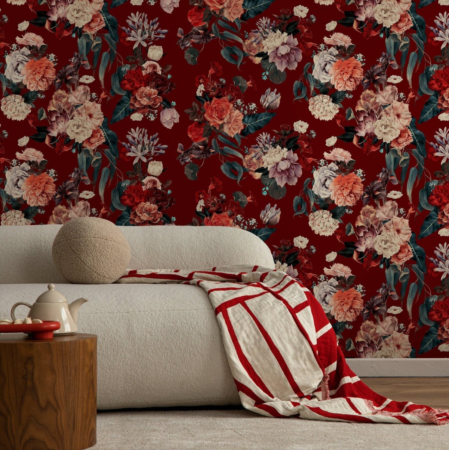 Elegant Floral Bloom Wallpaper - A848 - WallTrend