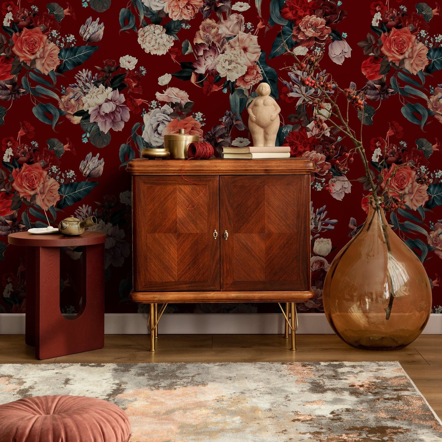 Elegant Floral Bloom Wallpaper - A848 - WallTrend