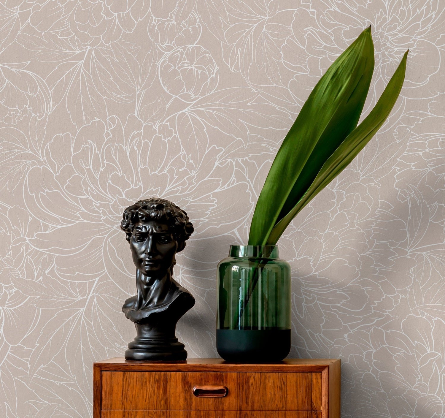 Elegant Floral Harmony Wallpaper - C282 - WallTrend