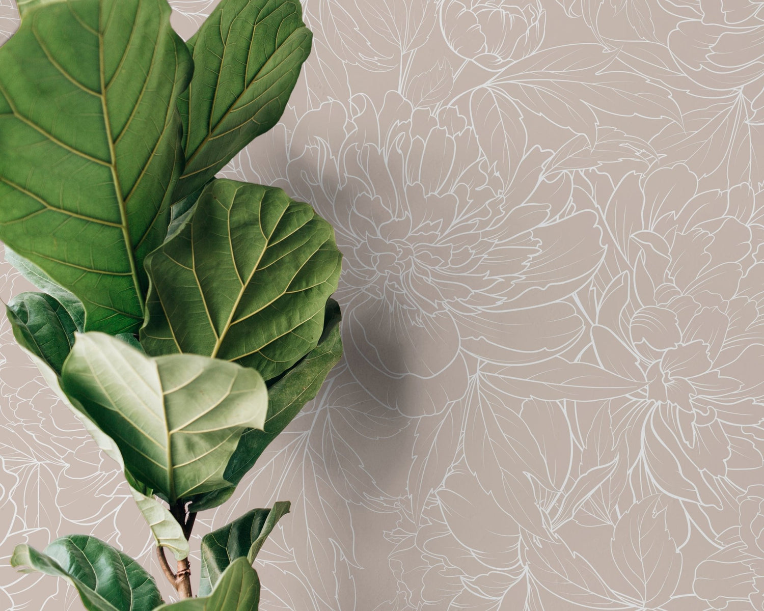Elegant Floral Harmony Wallpaper - C282 - WallTrend
