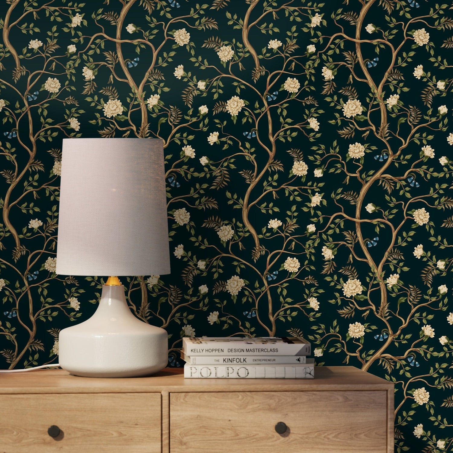 Elegant Floral Vines Wallpaper - D501 - WallTrend