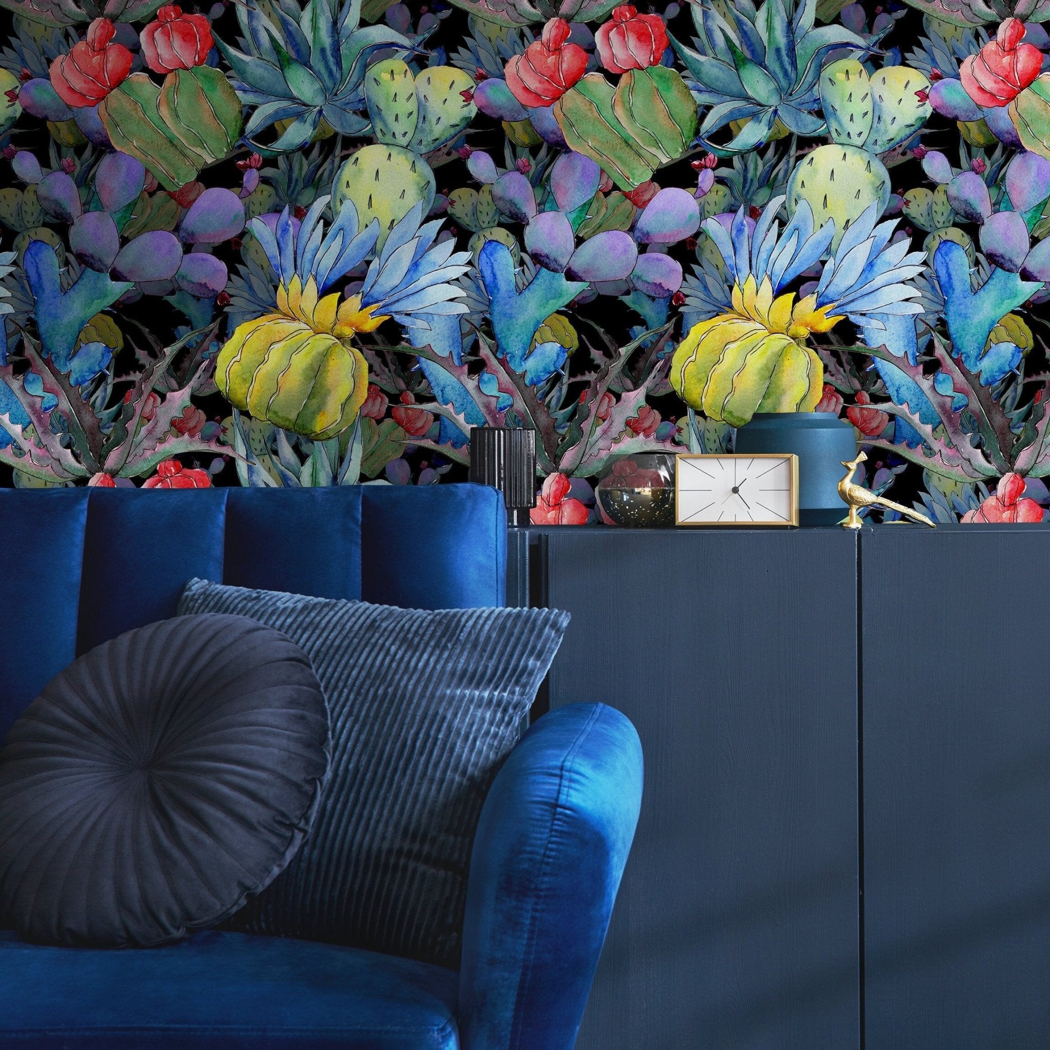 Exotic Botanical Illustration Wallpaper - B009 - WallTrend