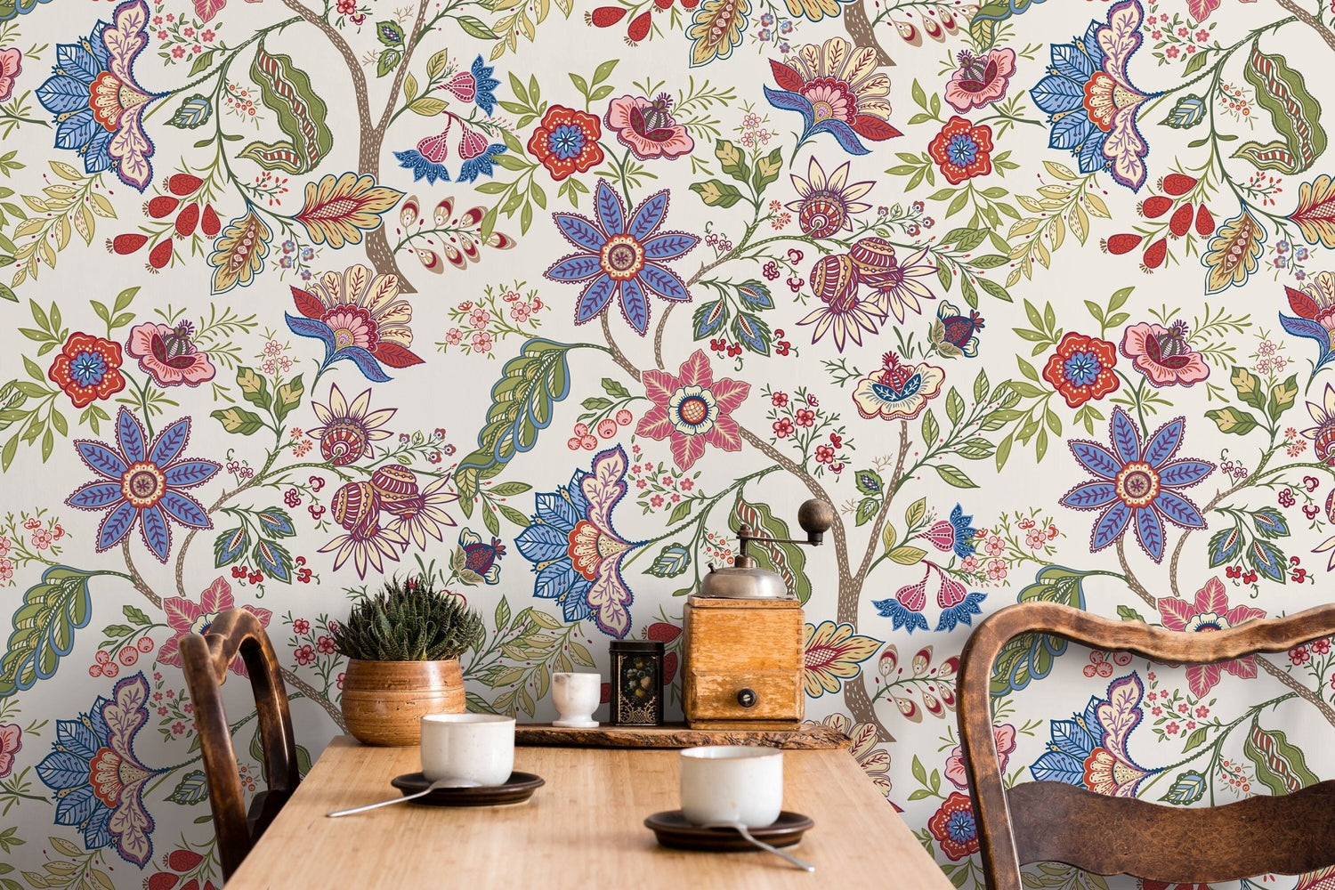 Floral Abundance Wallpaper - D384 - WallTrend