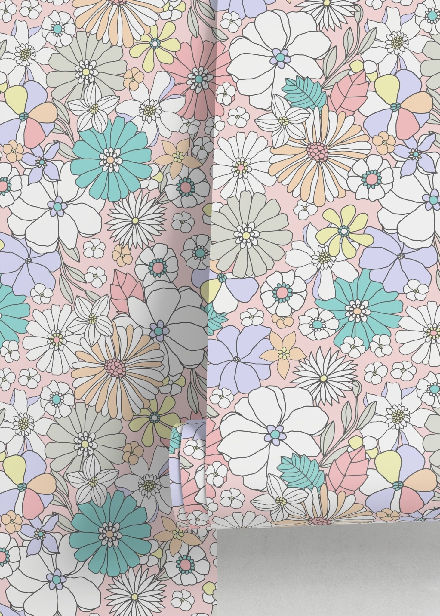 Floral Bliss Wallpaper - D376 - WallTrend