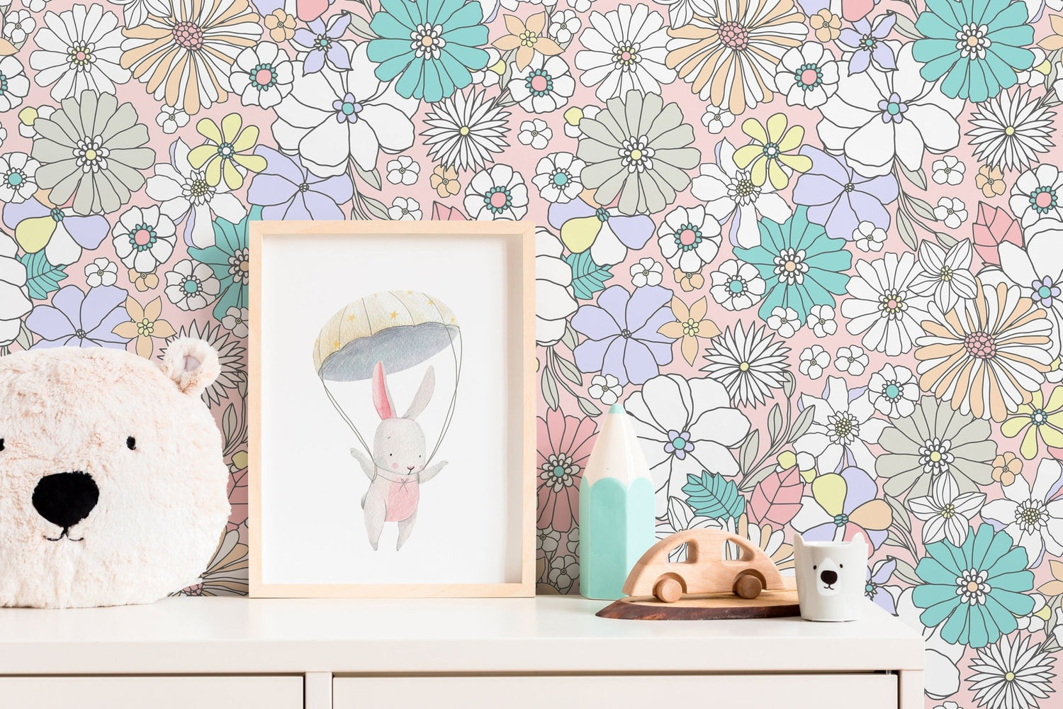 Floral Bliss Wallpaper - D376 - WallTrend