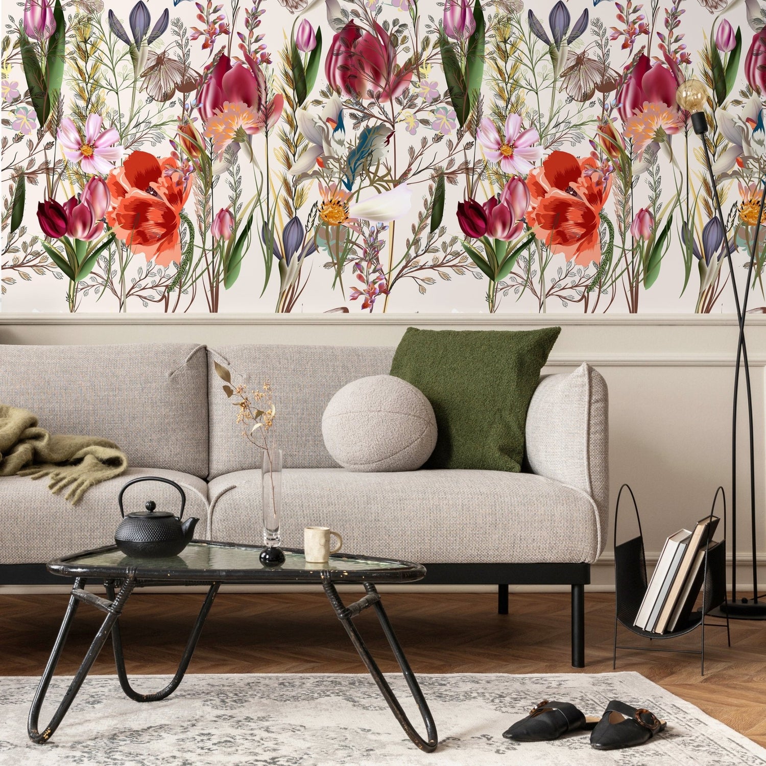 Floral Elegance Wallpaper - A212 - WallTrend