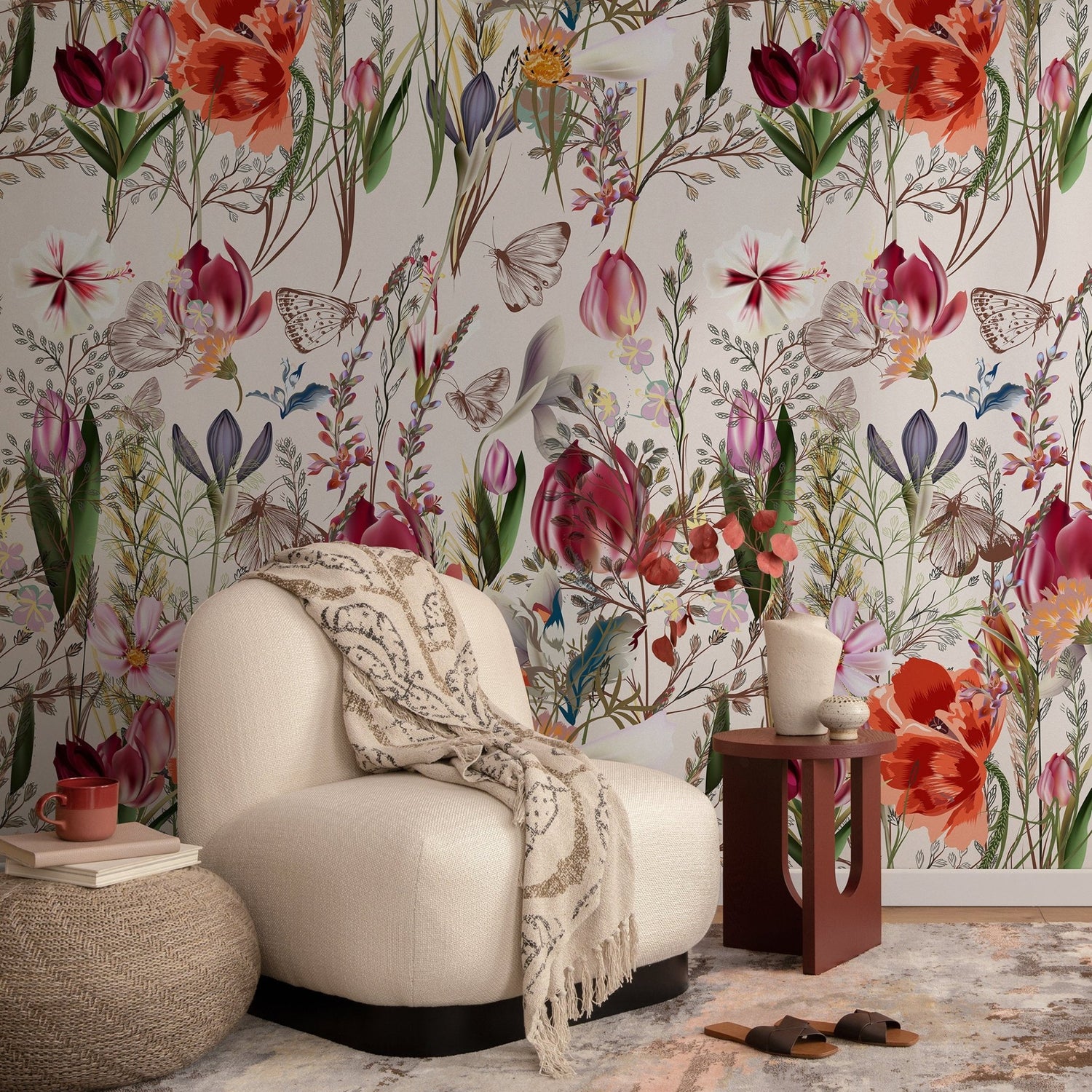Floral Elegance Wallpaper - A212 - WallTrend