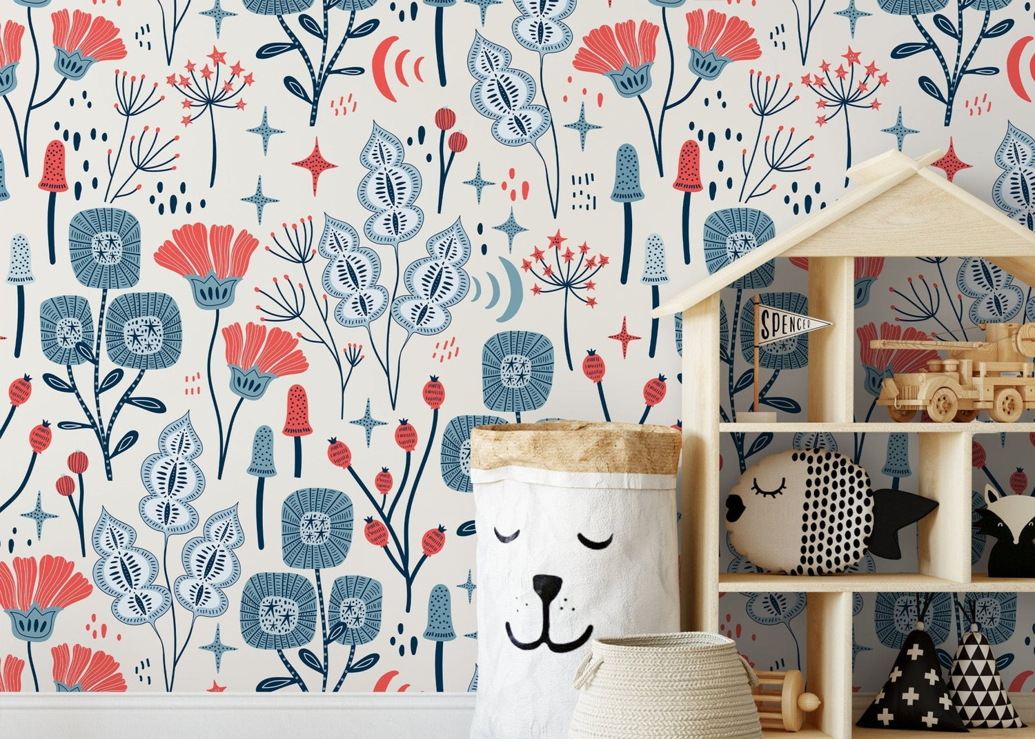 Floral Fantasy Wallpaper - D396 - WallTrend