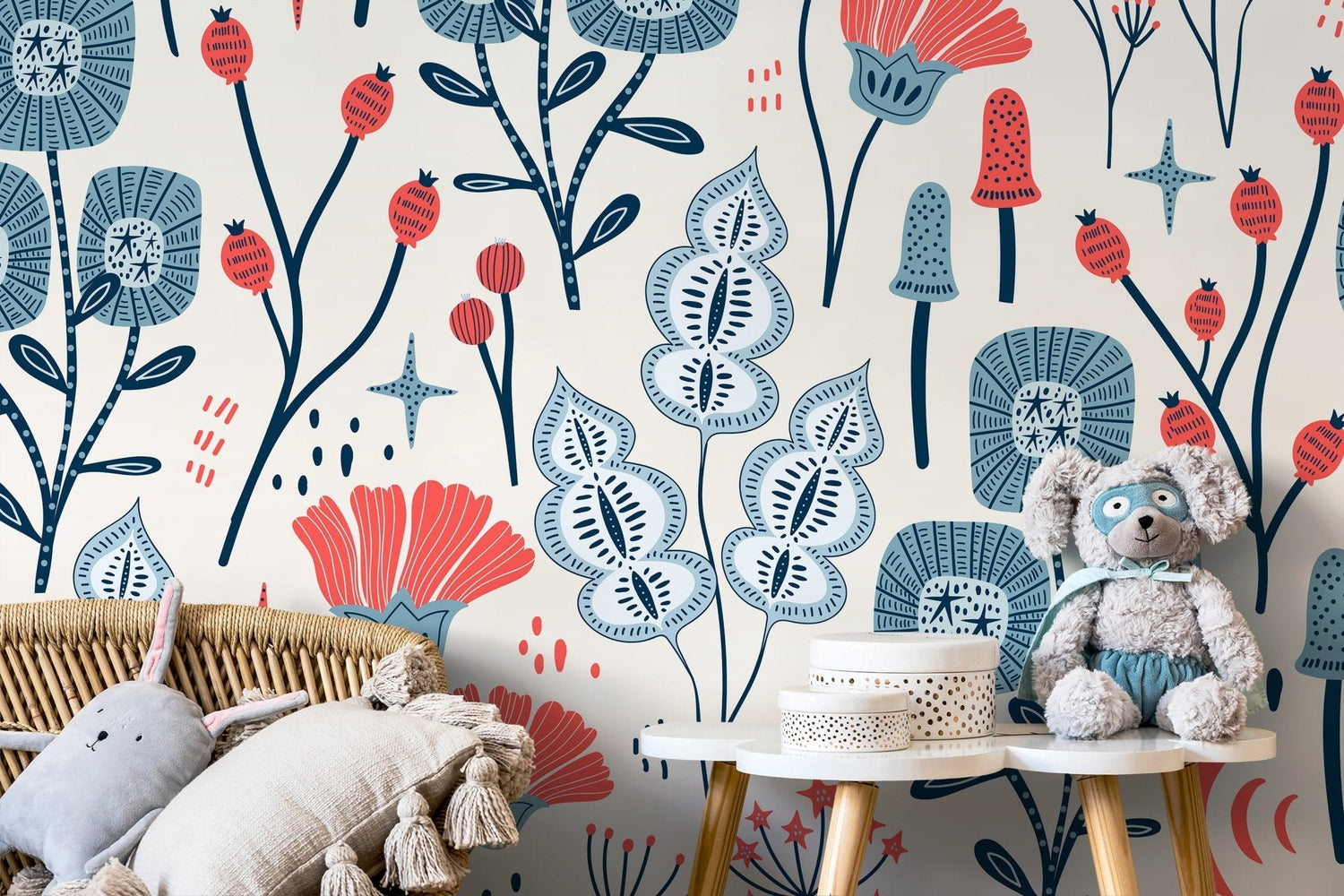 Floral Fantasy Wallpaper - D396 - WallTrend