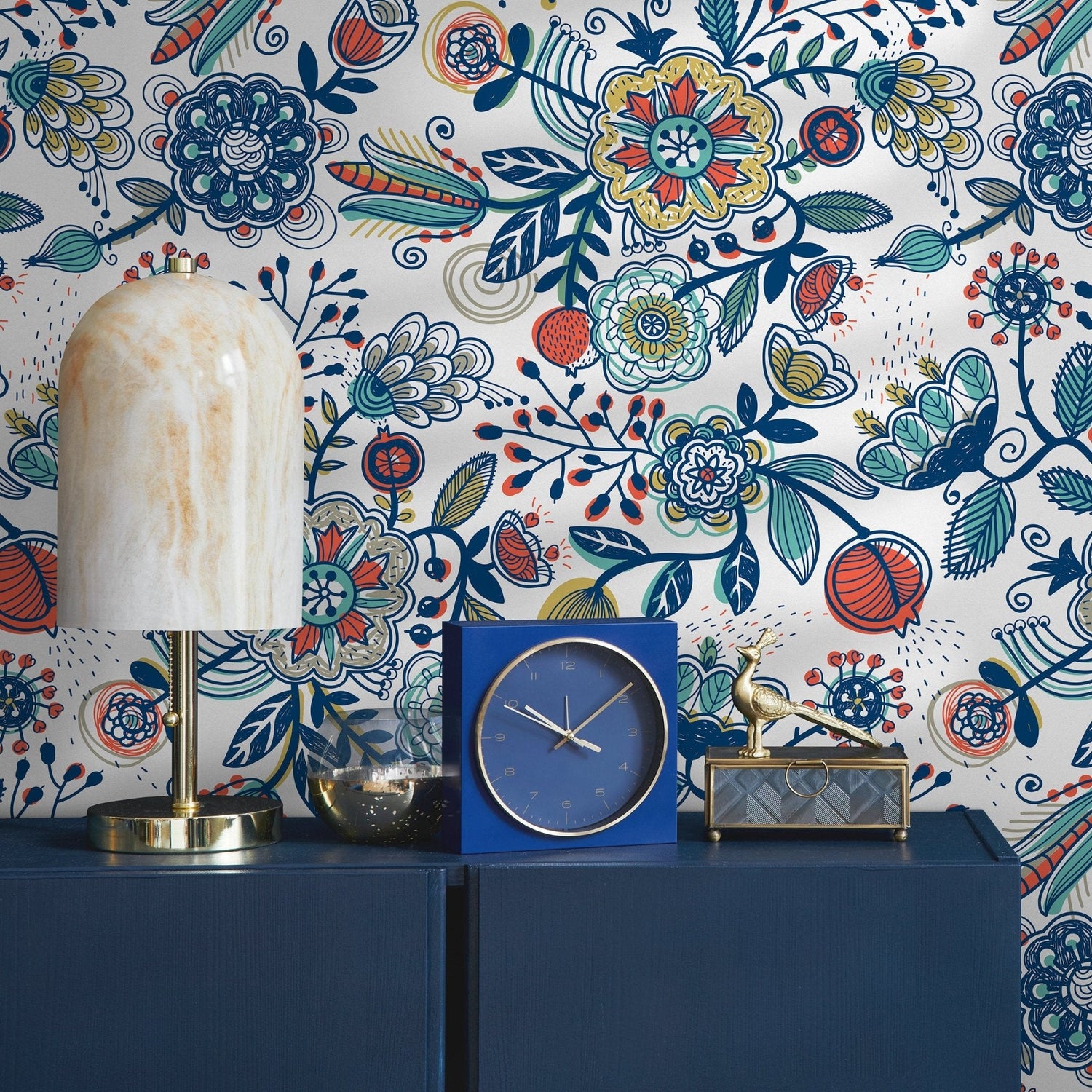 Floral Harmony Wallpaper - A272 - WallTrend