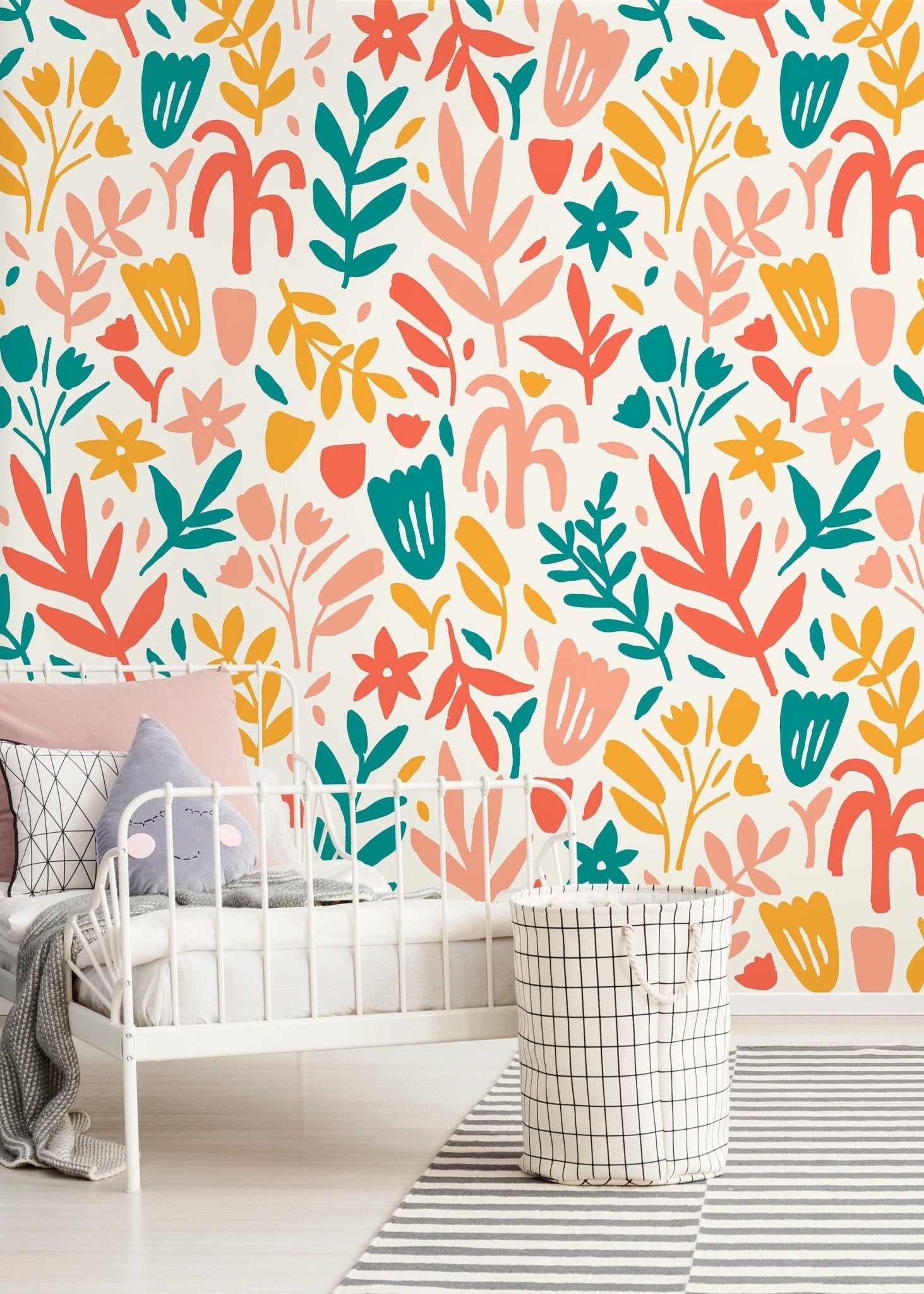 Floral Spring Bloom Wallpaper - D371 - WallTrend