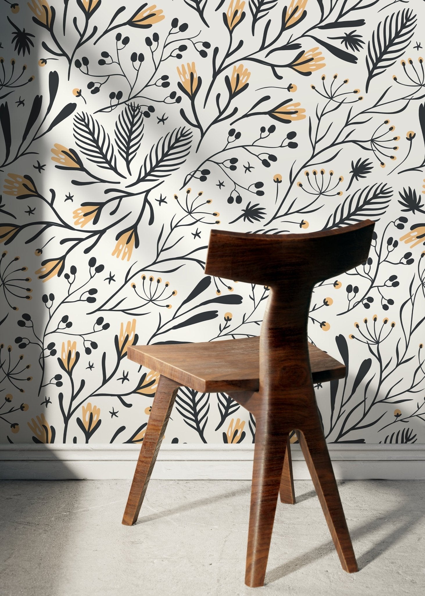 Floral Starburst Wallpaper - D280 - WallTrend