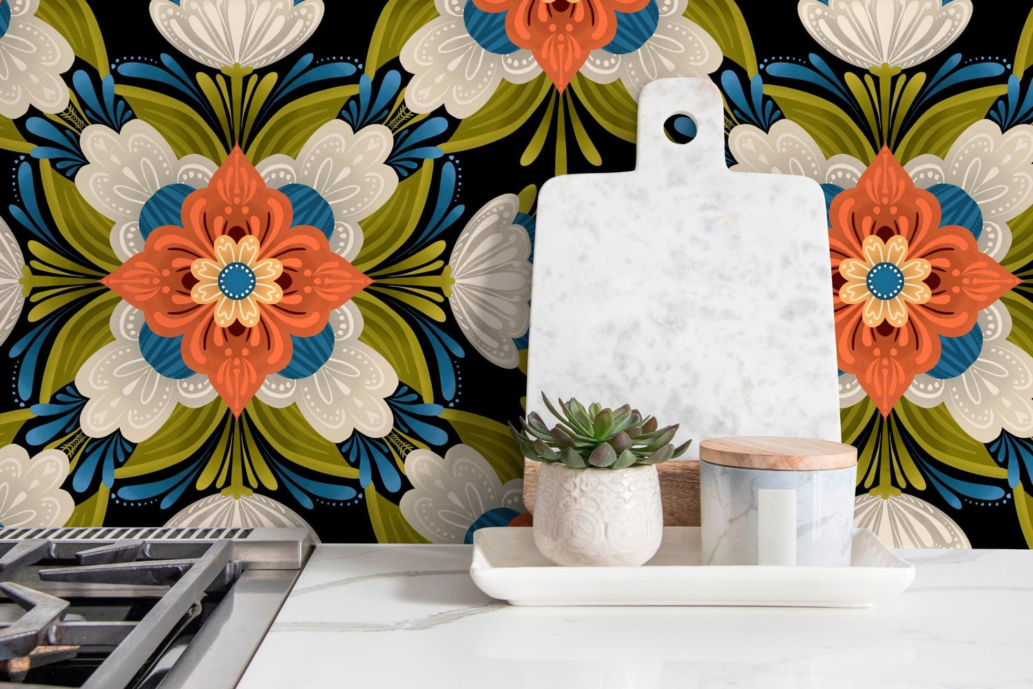 Floral Symphony Wallpaper - X123 - WallTrend