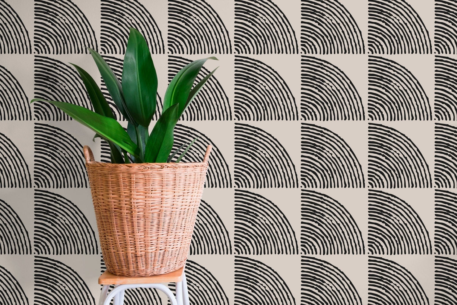 Geometric Abstract Fan Wallpaper - C482 - WallTrend