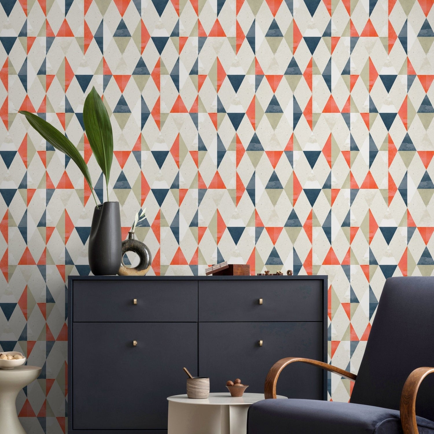 Geometric Artistry Wallpaper - A412 - WallTrend