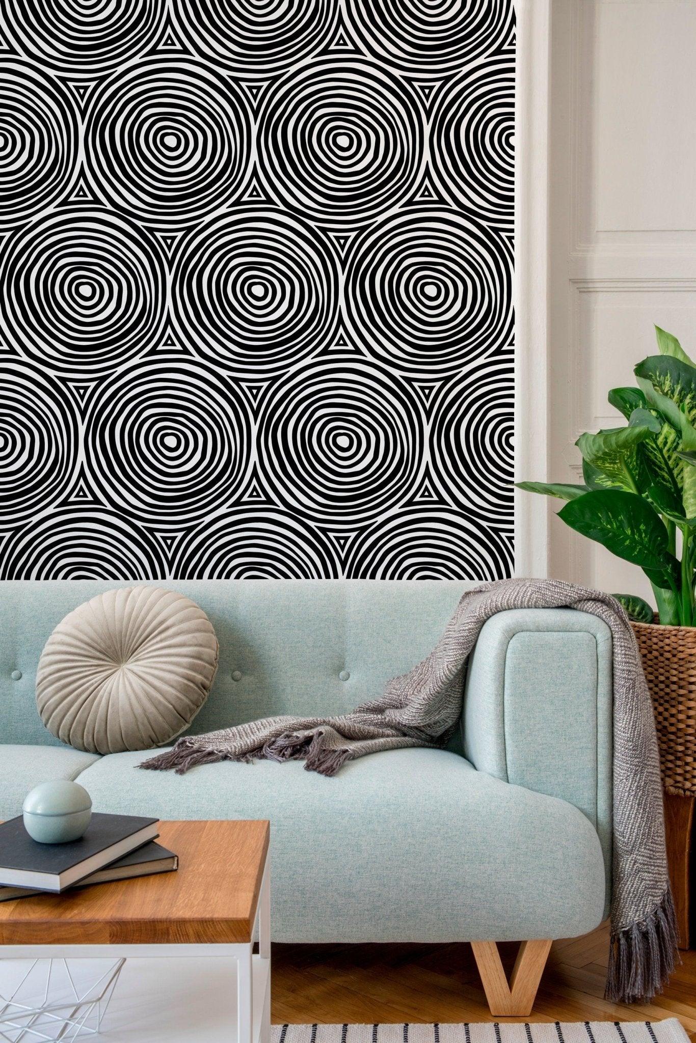 Geometric Circular Motion Wallpaper - B710 - WallTrend