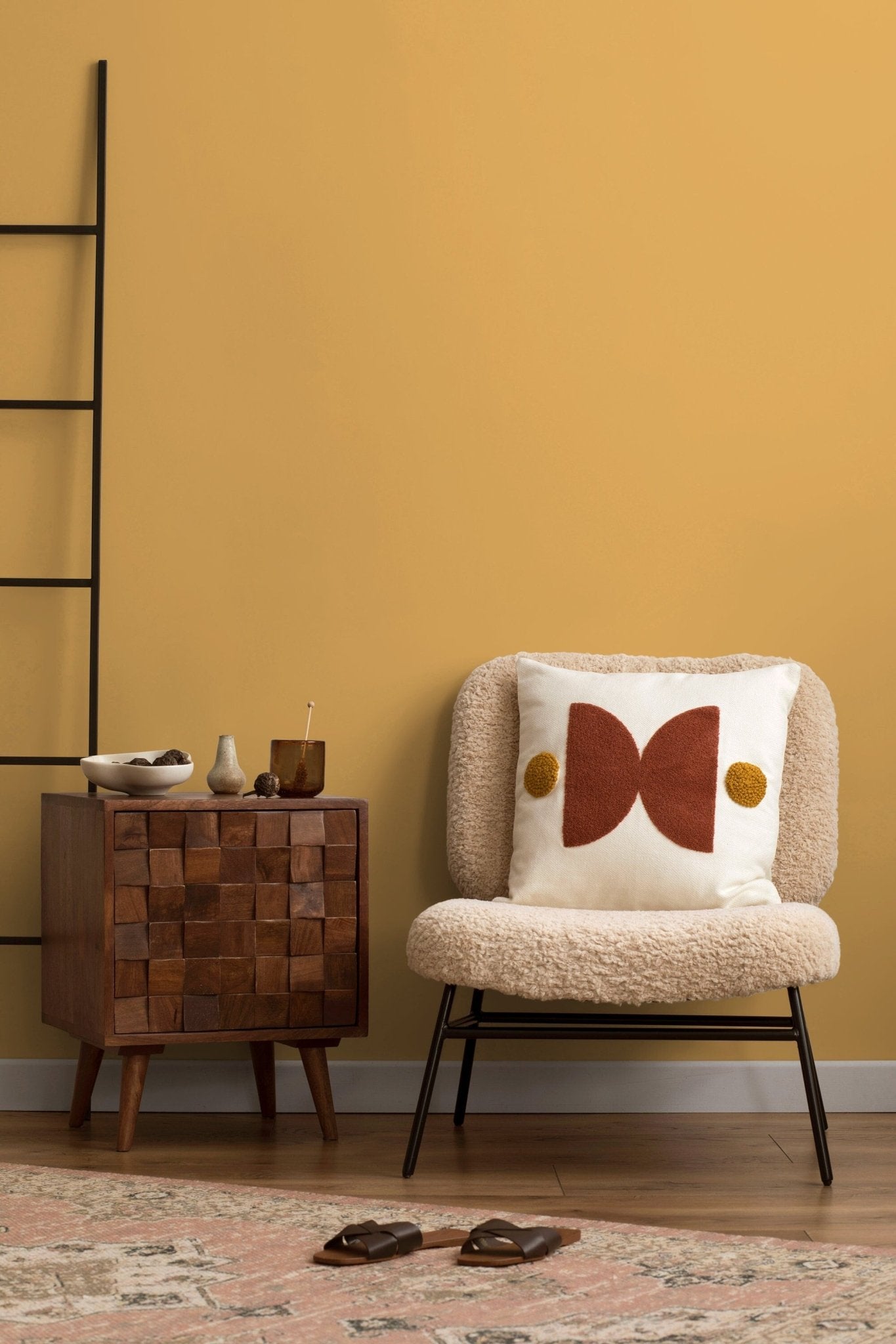 Golden Amber Textured Wallpaper - D458 - WallTrend