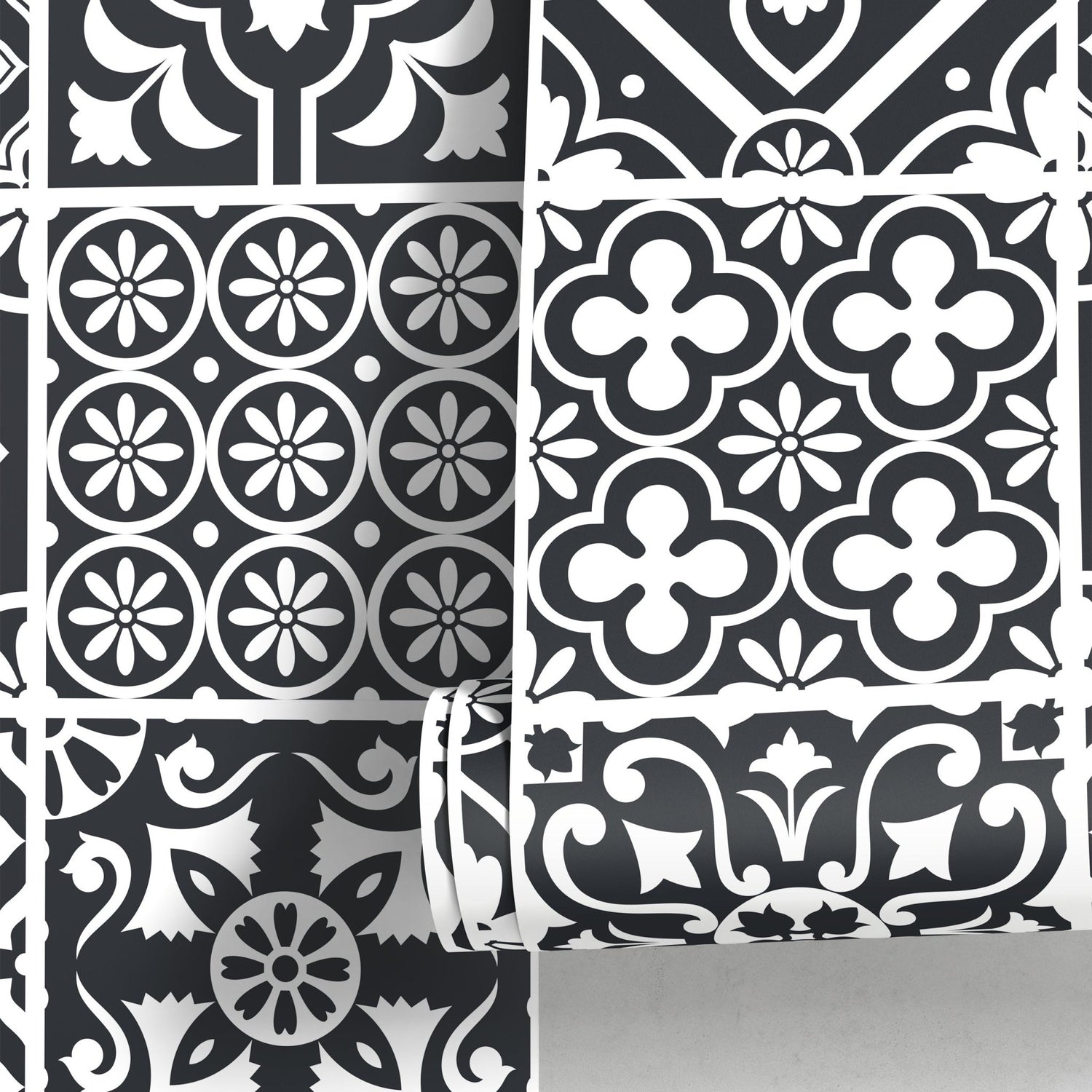 Monochrome Elegance Wallpaper - B702 - WallTrend