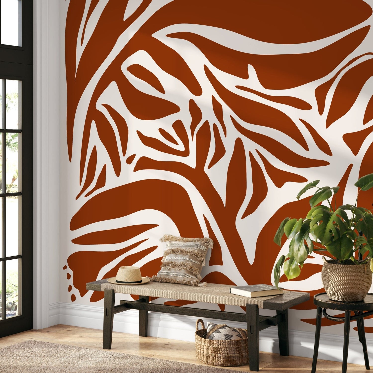 Organic Curves Wallpaper - D637 - WallTrend