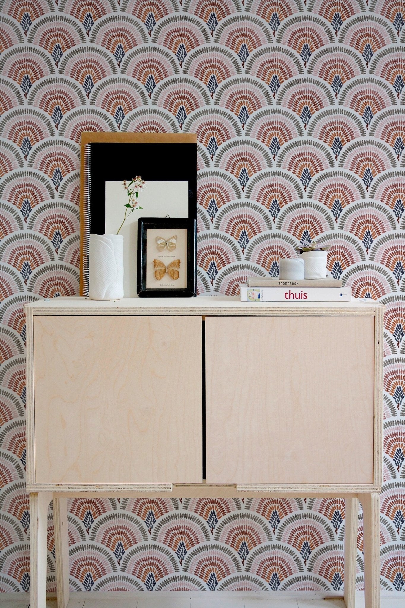 Peacock Feather Array Wallpaper - B633 - WallTrend
