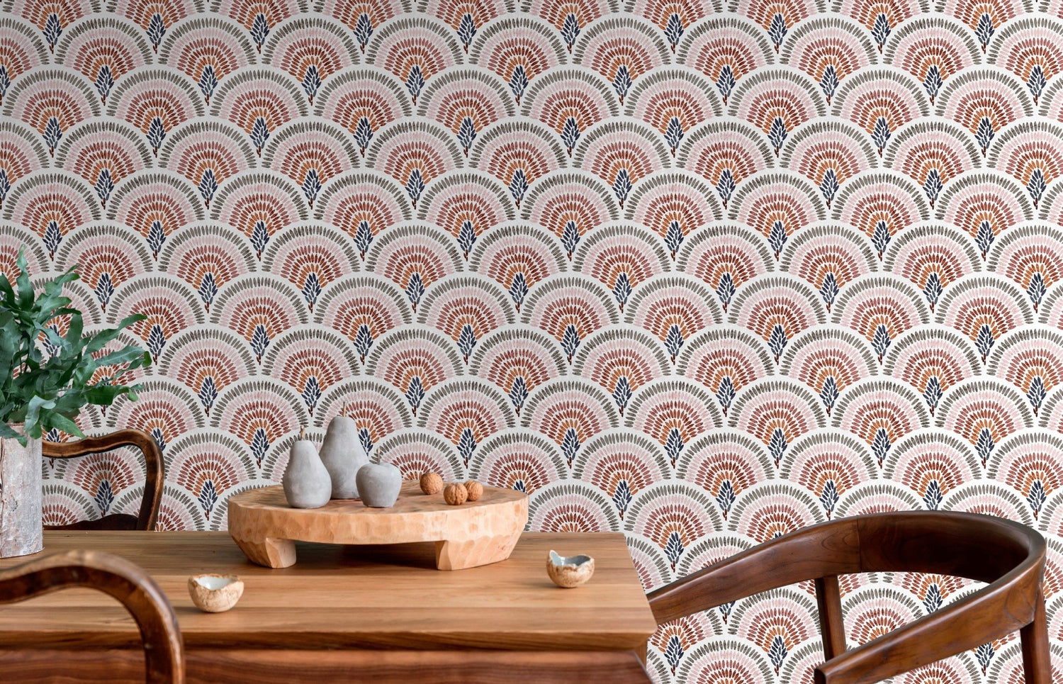 Peacock Feather Array Wallpaper - B633 - WallTrend