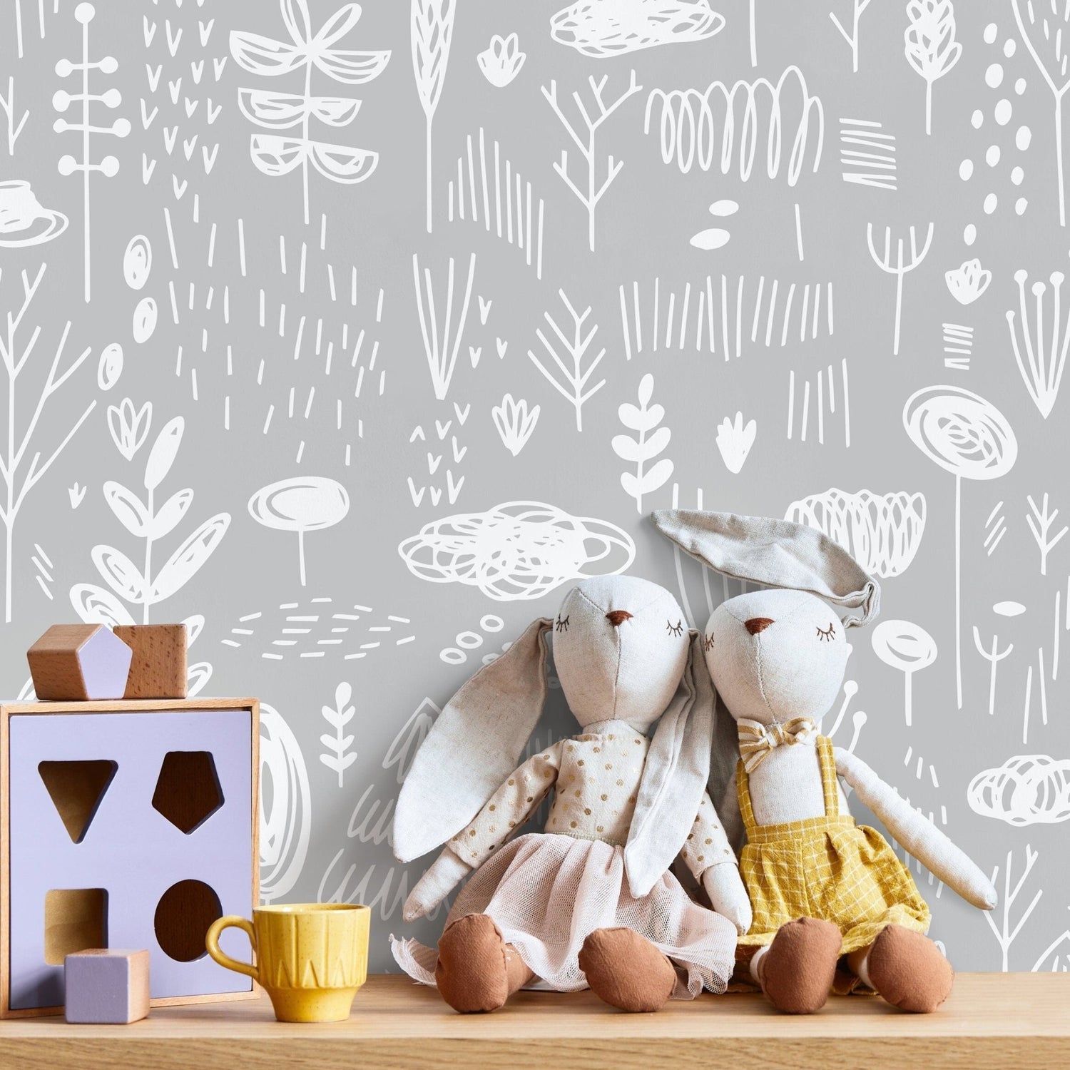 Removable Wallpaper Peel and Stick Wallpaper Minimalistic Wallpaper Room Decor Wall Art - A701 - WallTrend