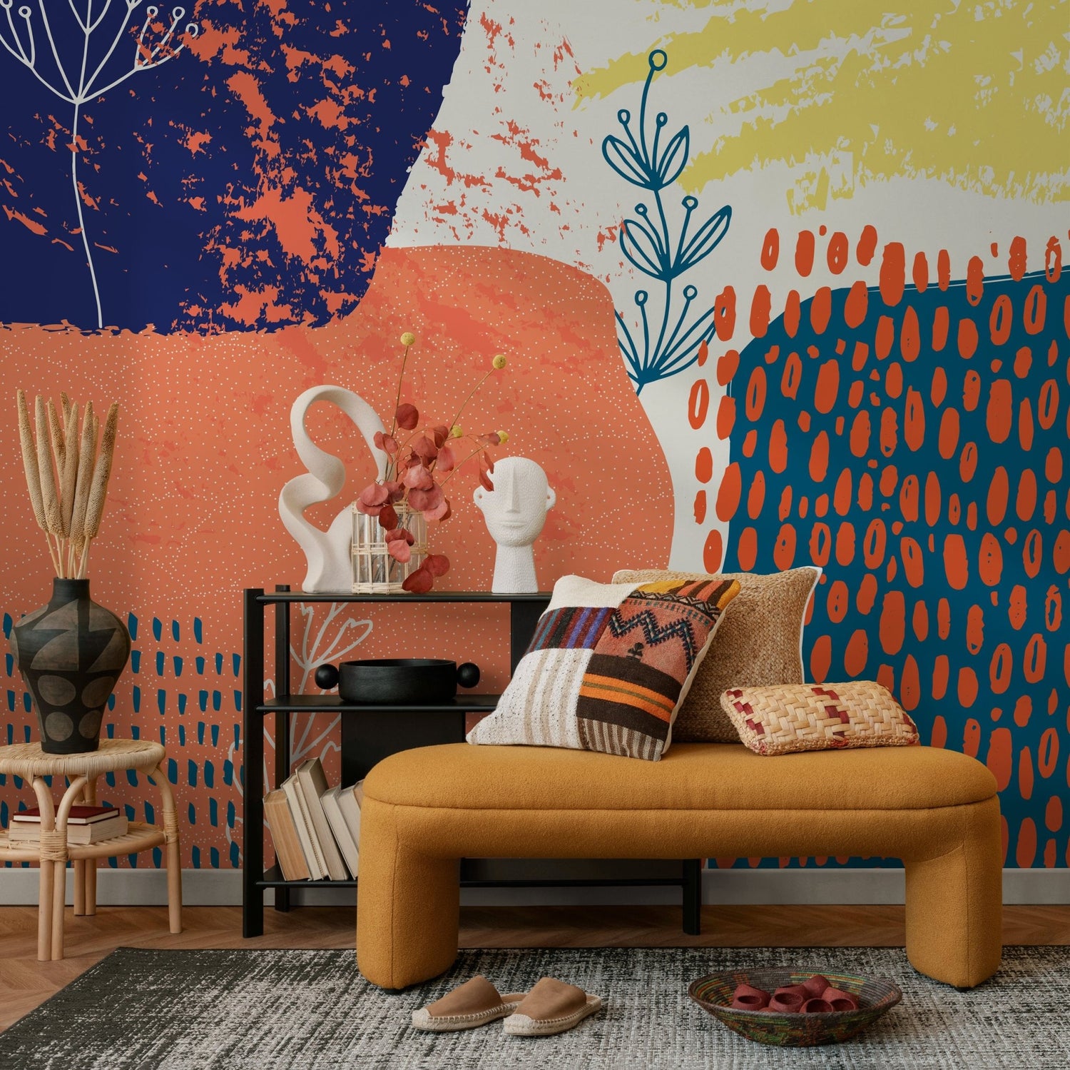 Removable Wallpaper Peel and Stick Wallpaper Wall Paper Wall Mural Temporary Wallpaper Wall Mural - A703 - WallTrend