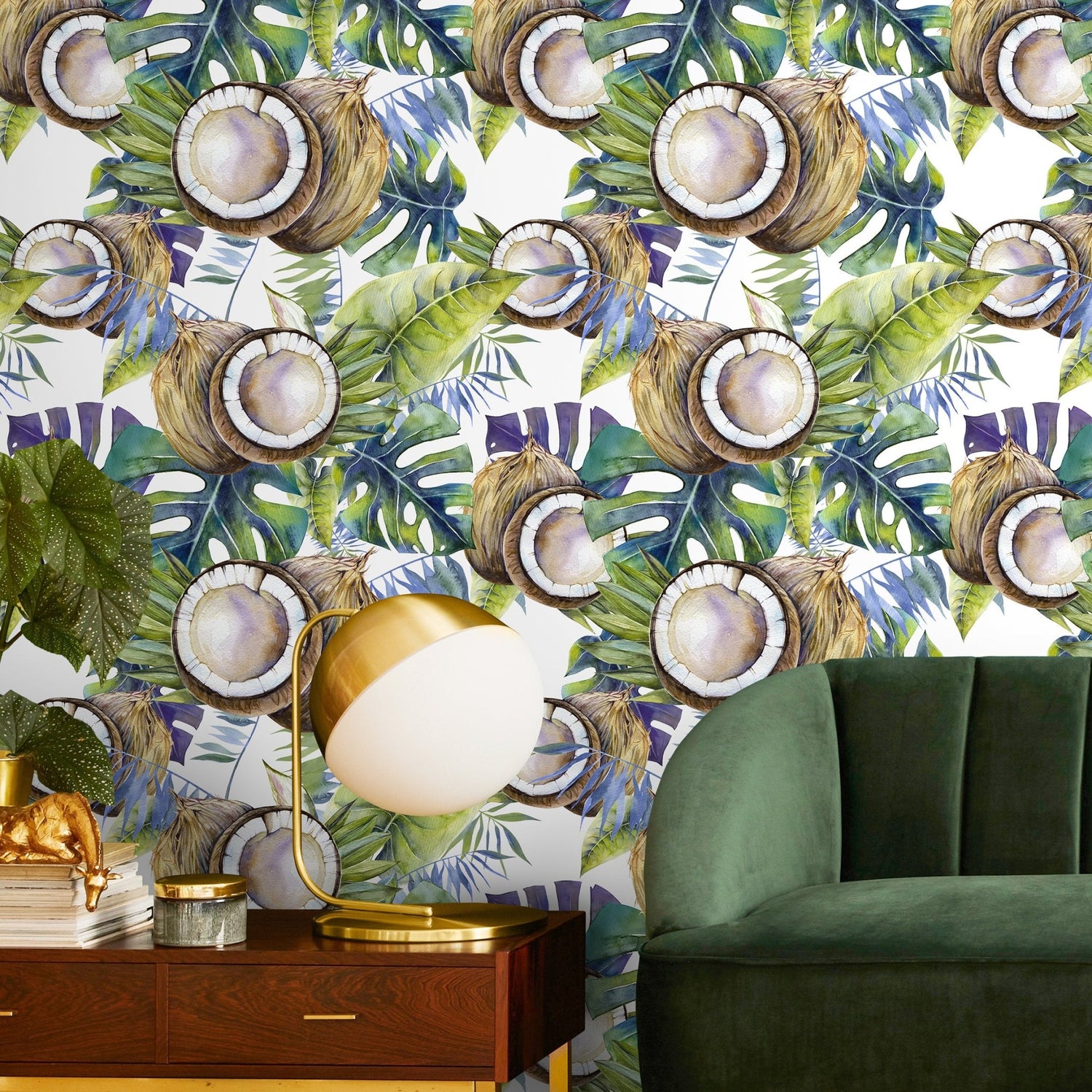 Tropical Coconut Paradise Wallpaper - A233 - WallTrend