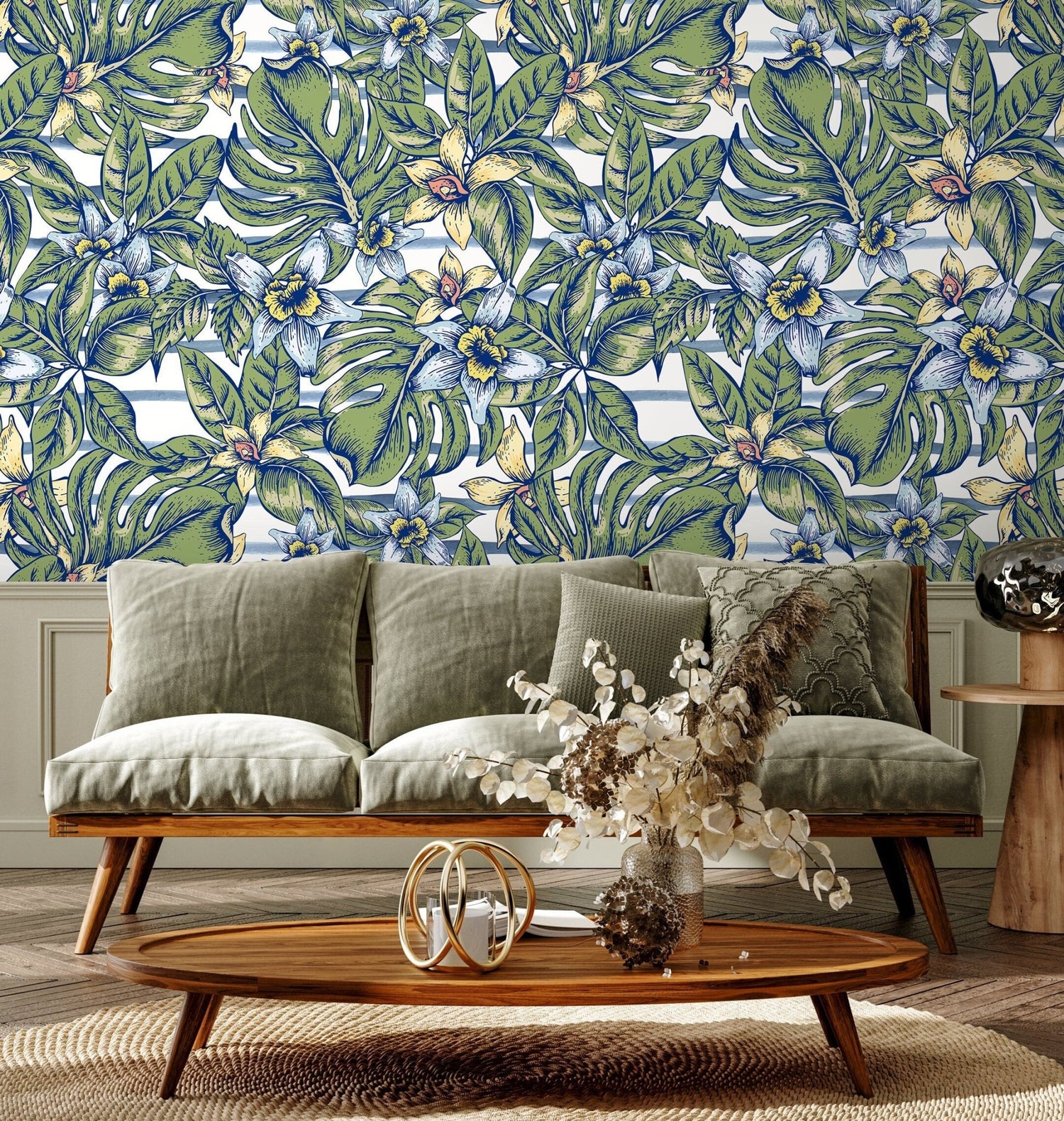 Tropical Foliage Wallpaper - A969 - WallTrend