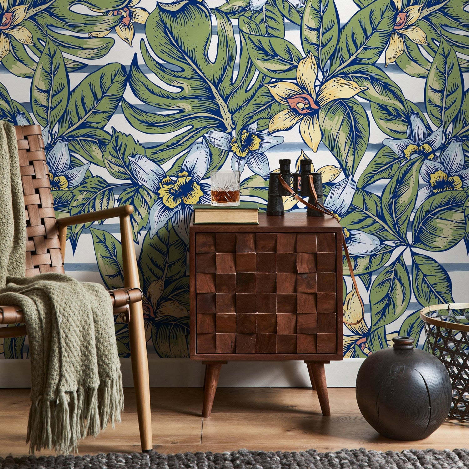 Tropical Foliage Wallpaper - A969 - WallTrend