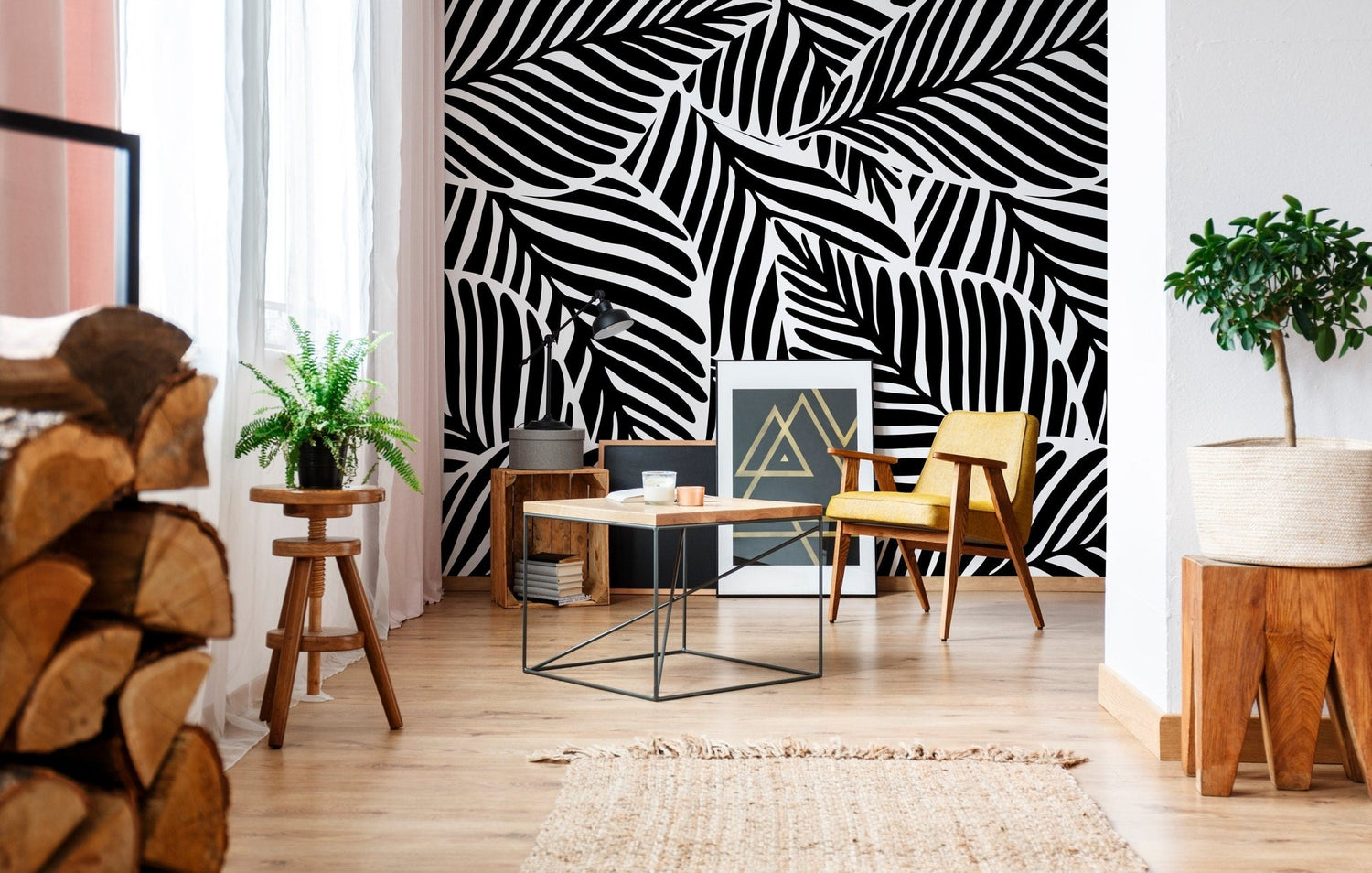 Tropical Foliage Wallpaper - B642 - WallTrend