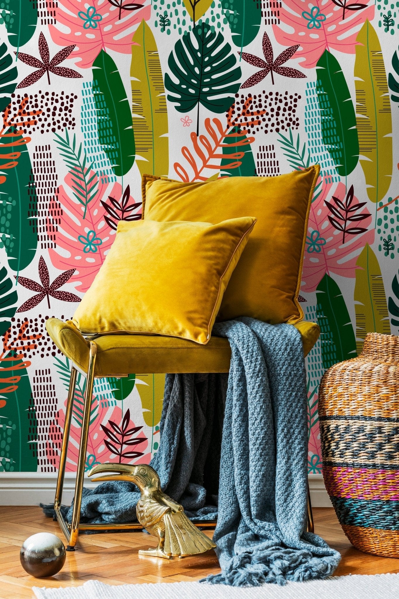 Tropical Foliage Wallpaper - B850 - WallTrend
