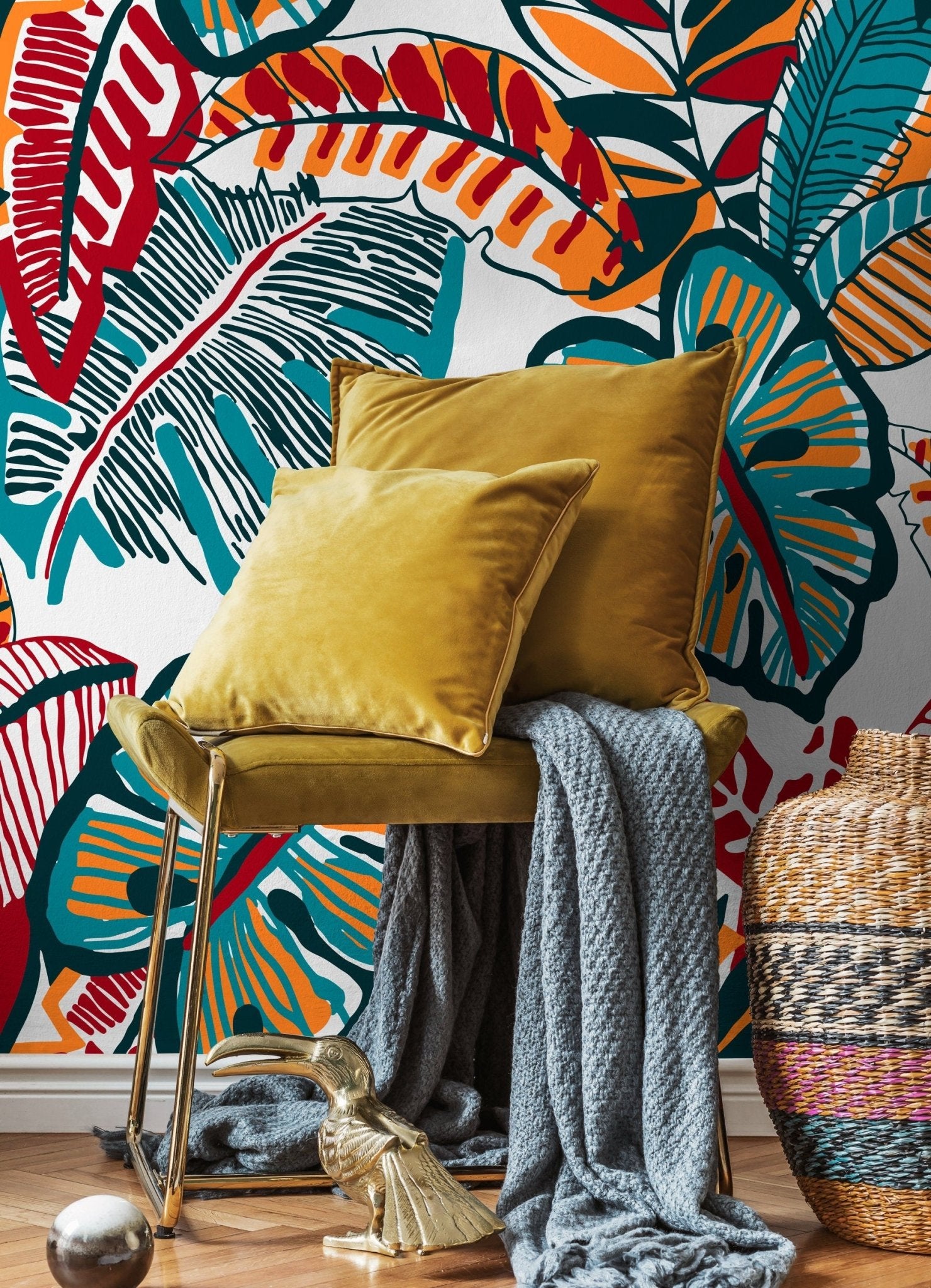 Tropical Foliage Wallpaper - C430 - WallTrend