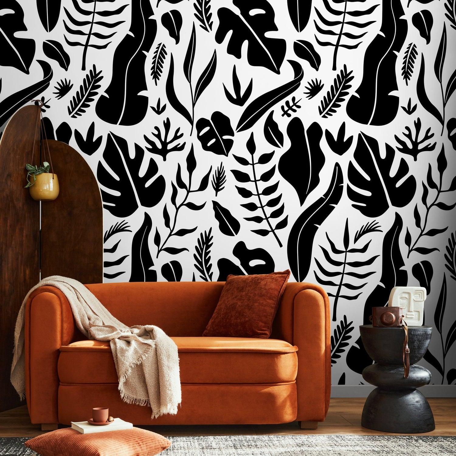 Tropical Leaf Patterns Wallpaper - C261 - WallTrend