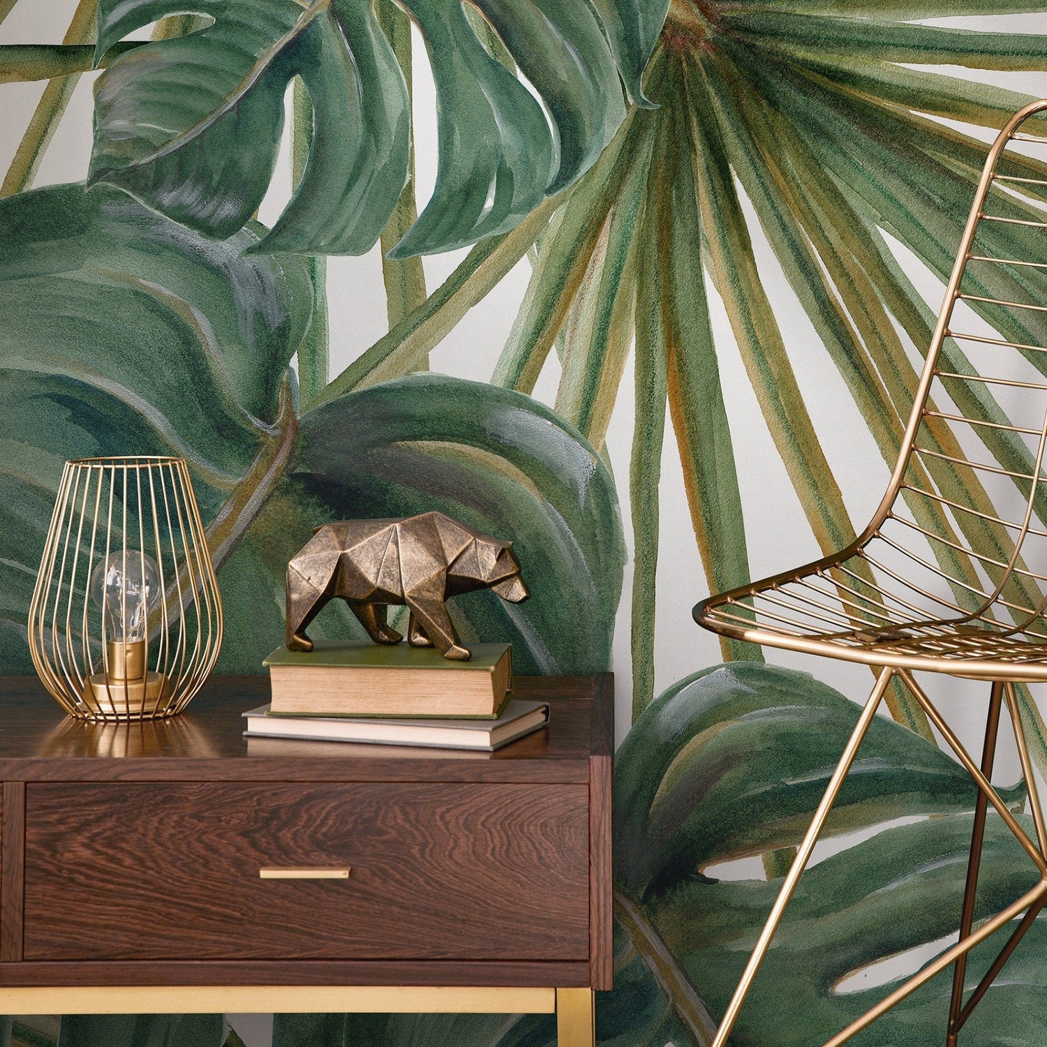 Tropical Monstera Delight Wallpaper - A259 - WallTrend