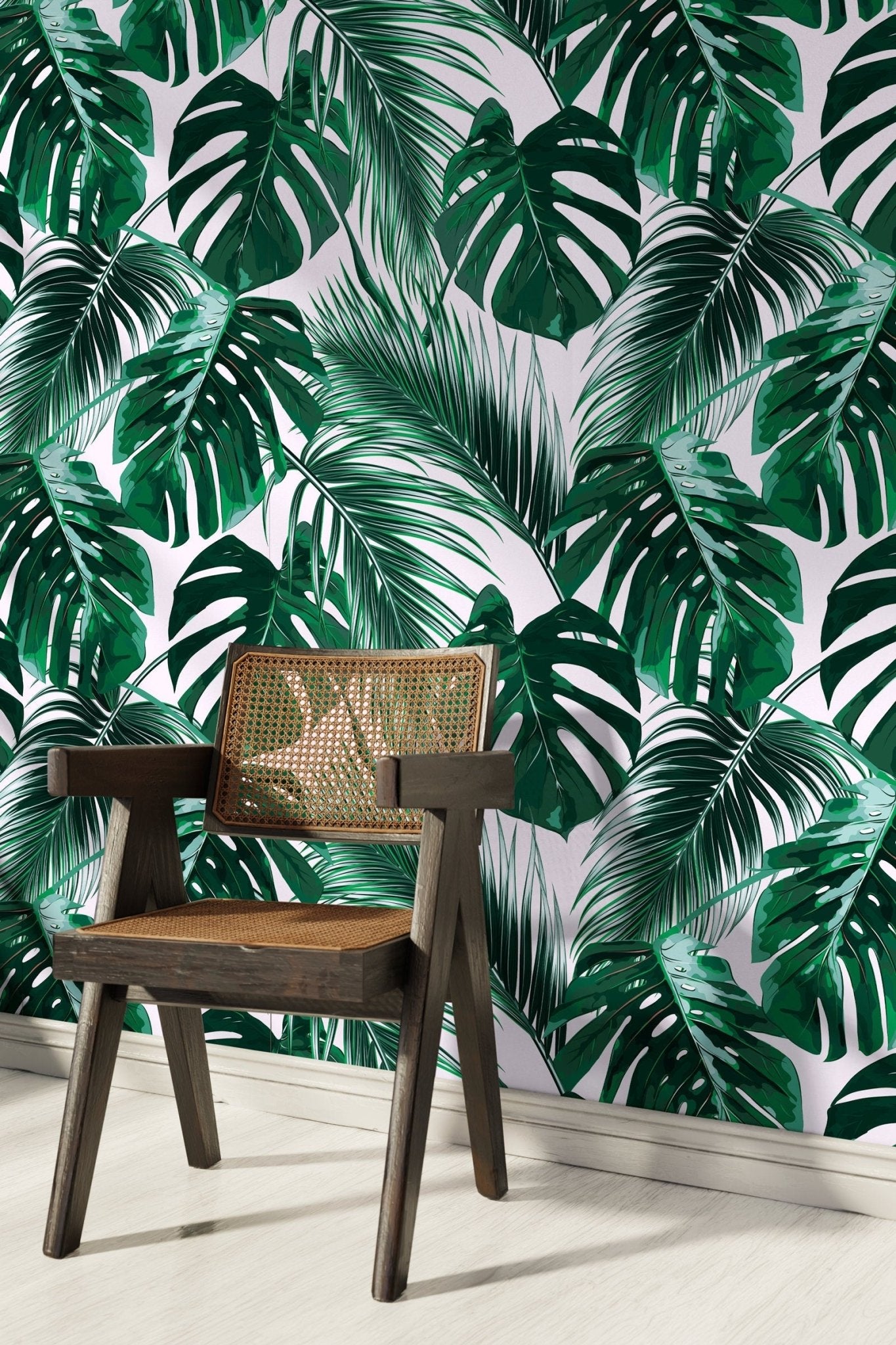 Tropical Monstera Delight Wallpaper - B125 - WallTrend