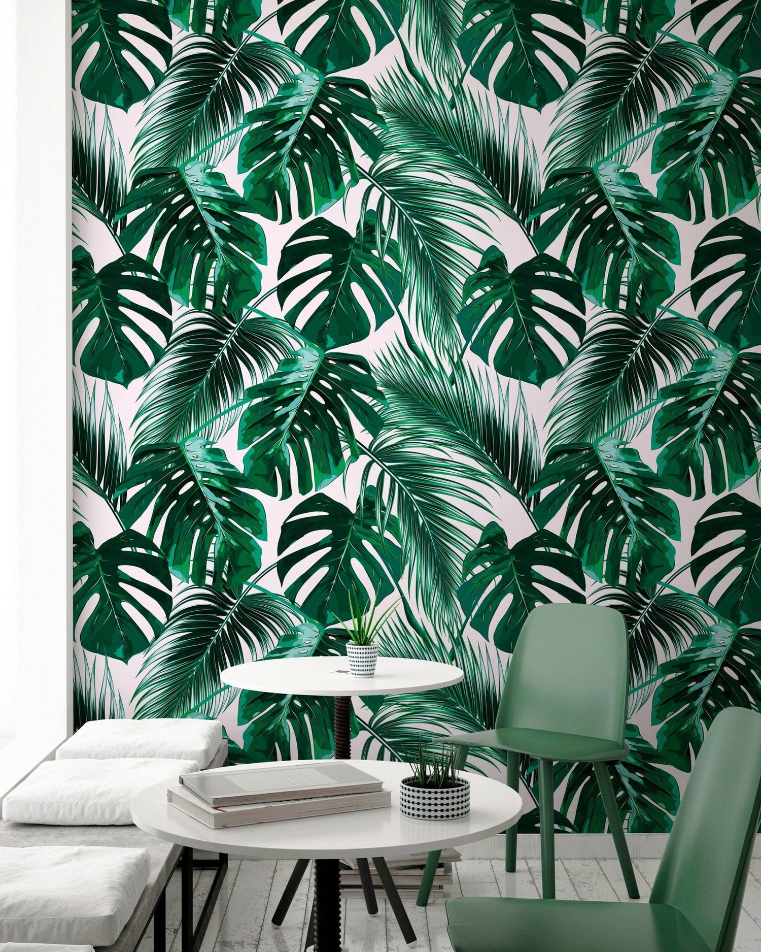 Tropical Monstera Delight Wallpaper - B125 - WallTrend