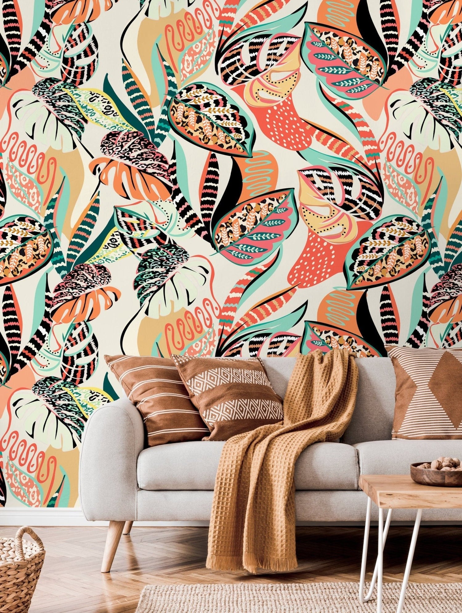 Tropical Whimsy Wallpaper - C461 - WallTrend