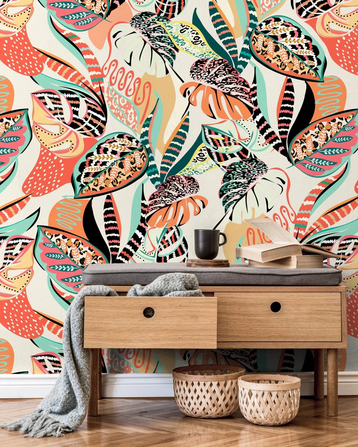 Tropical Whimsy Wallpaper - C461 - WallTrend