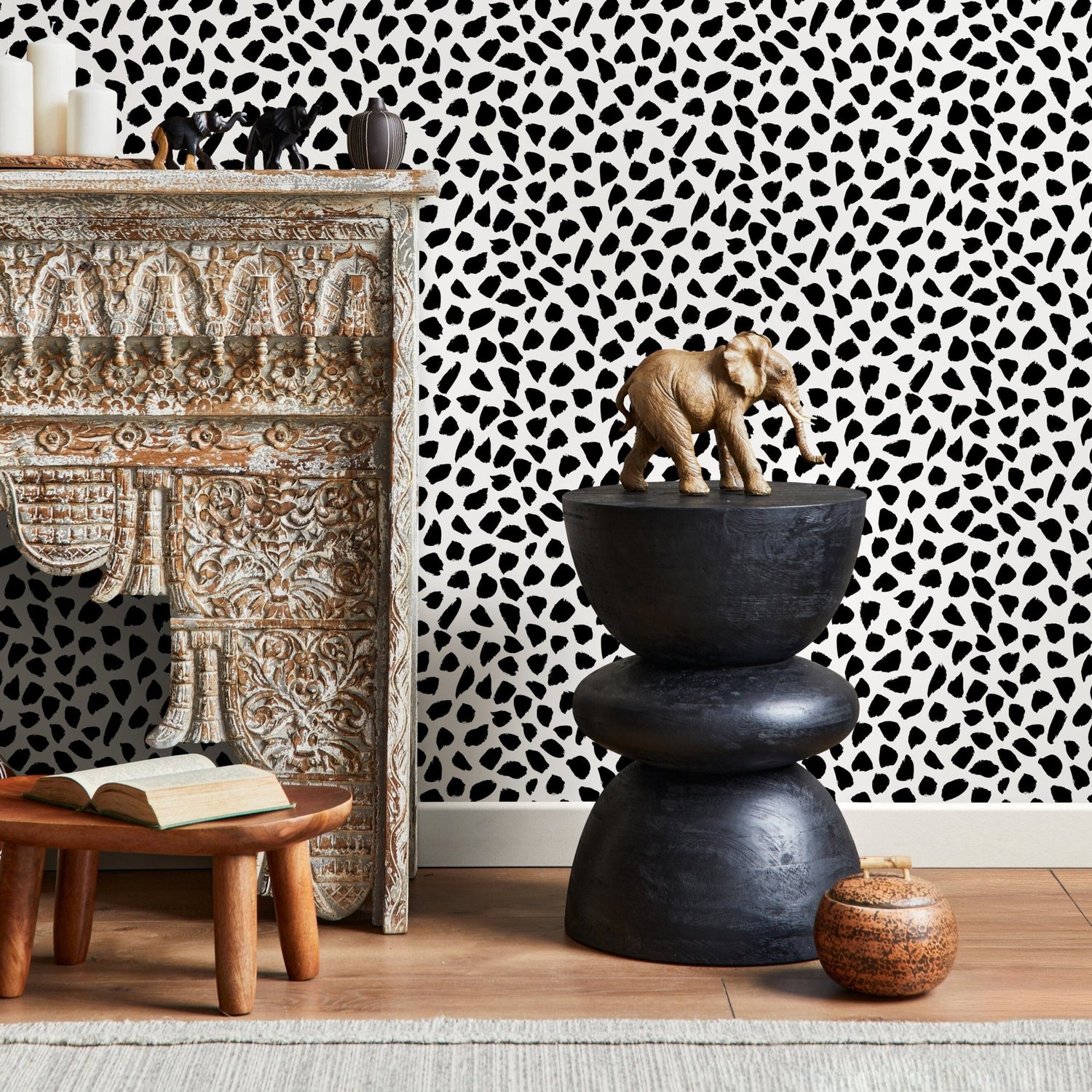 Abstract Animal Print Wallpaper - A872 - WallTrend