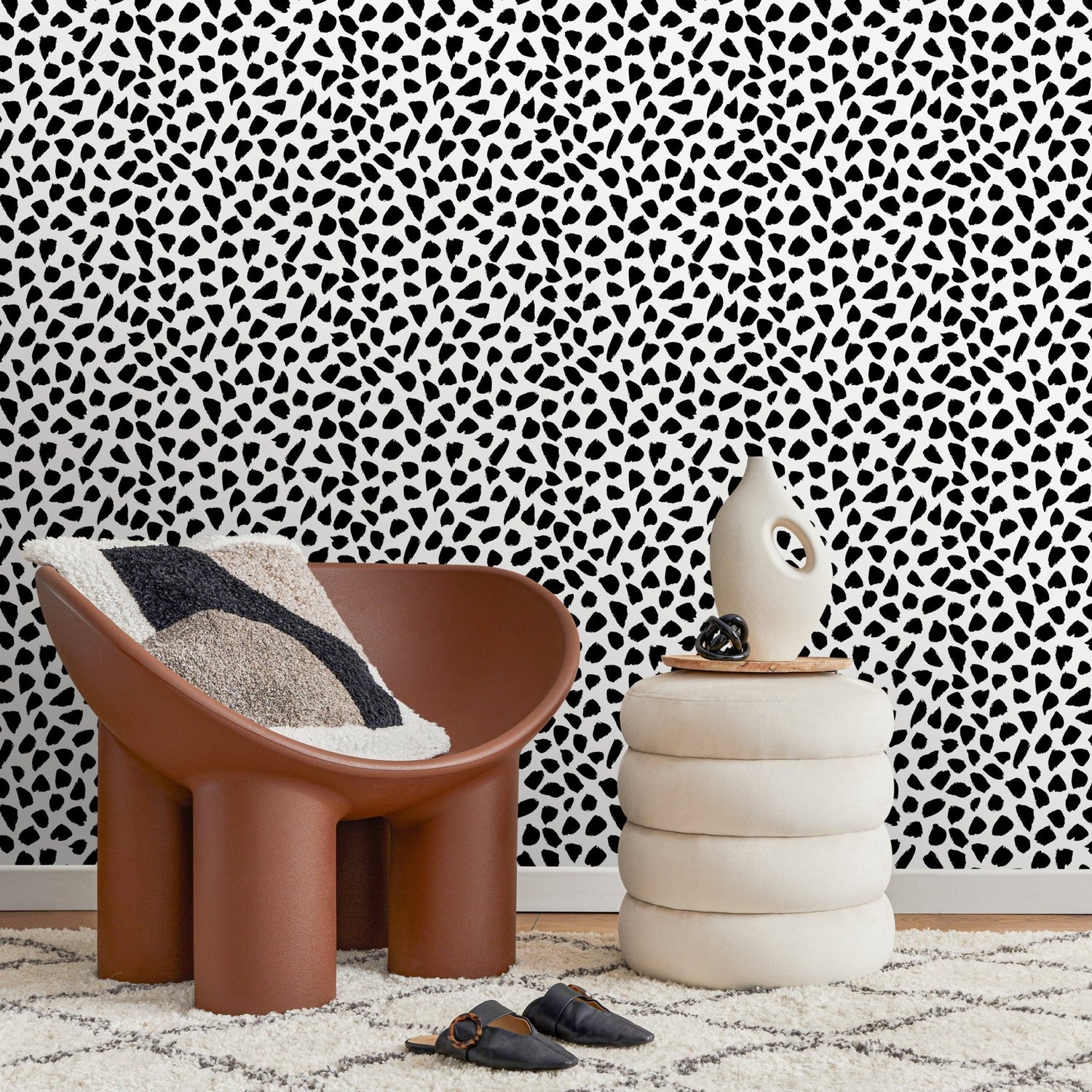 Abstract Animal Print Wallpaper - A872 - WallTrend