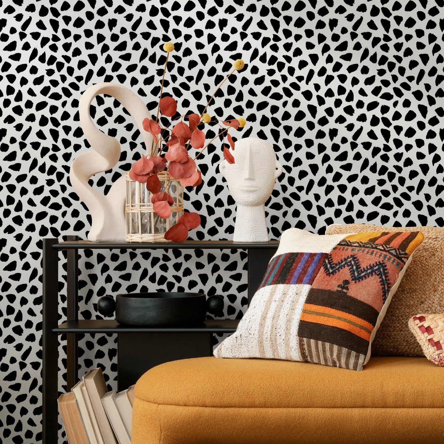 Abstract Animal Print Wallpaper - A872 - WallTrend