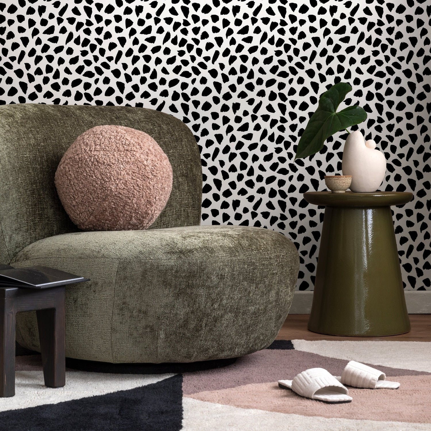 Abstract Animal Print Wallpaper - A872 - WallTrend