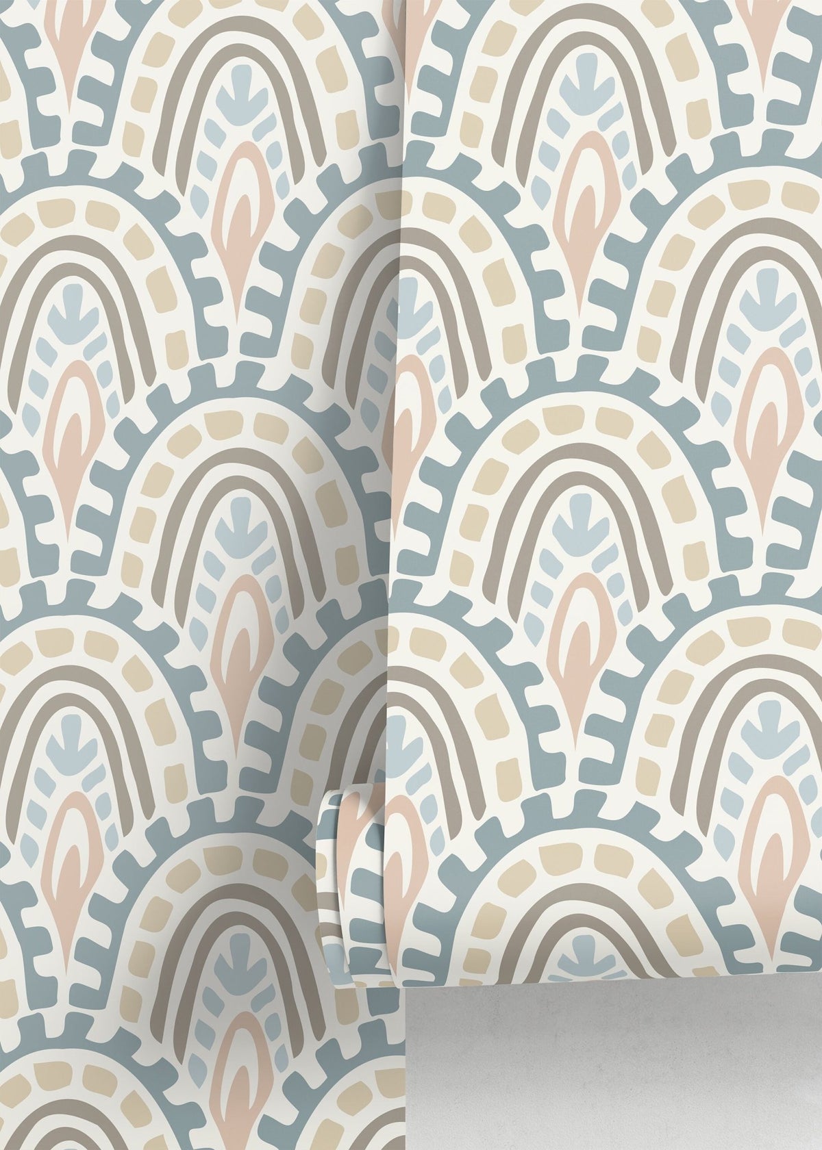 Abstract Arch Motif Wallpaper - D354 - WallTrend