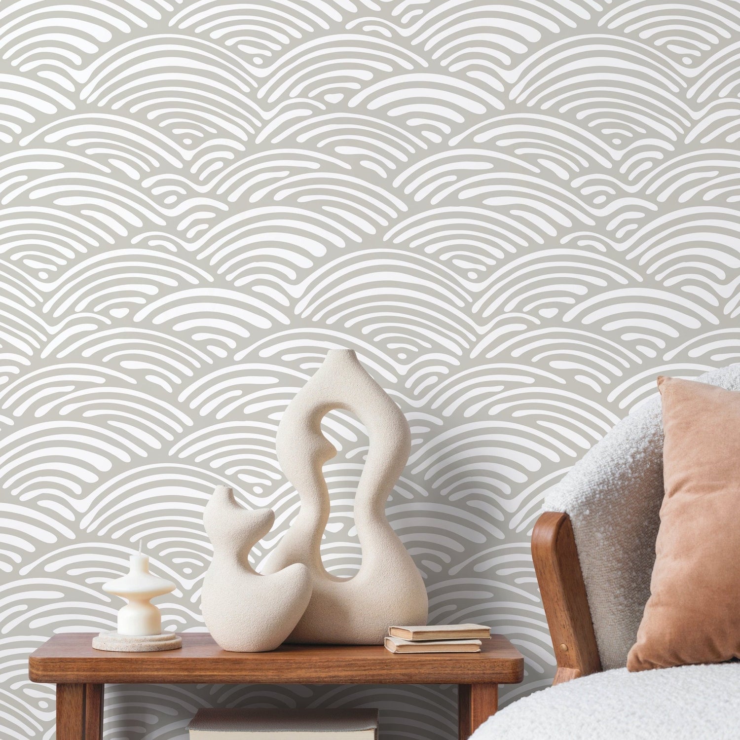 Abstract Arcs Wallpaper - C579 - WallTrend