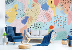 Abstract Art Collage Wallpaper - B482 - WallTrend