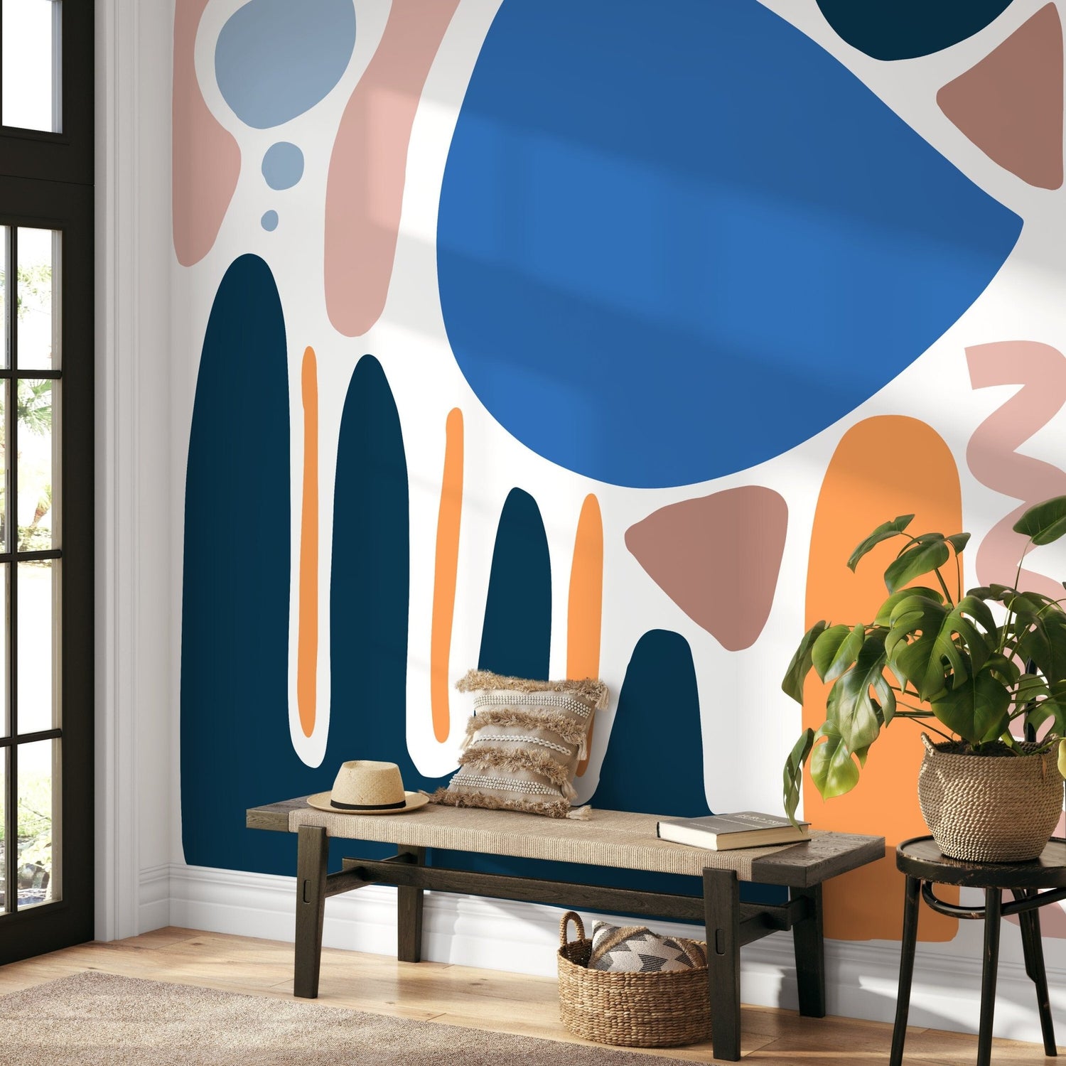 Abstract Art Composition Wallpaper - C072 - WallTrend