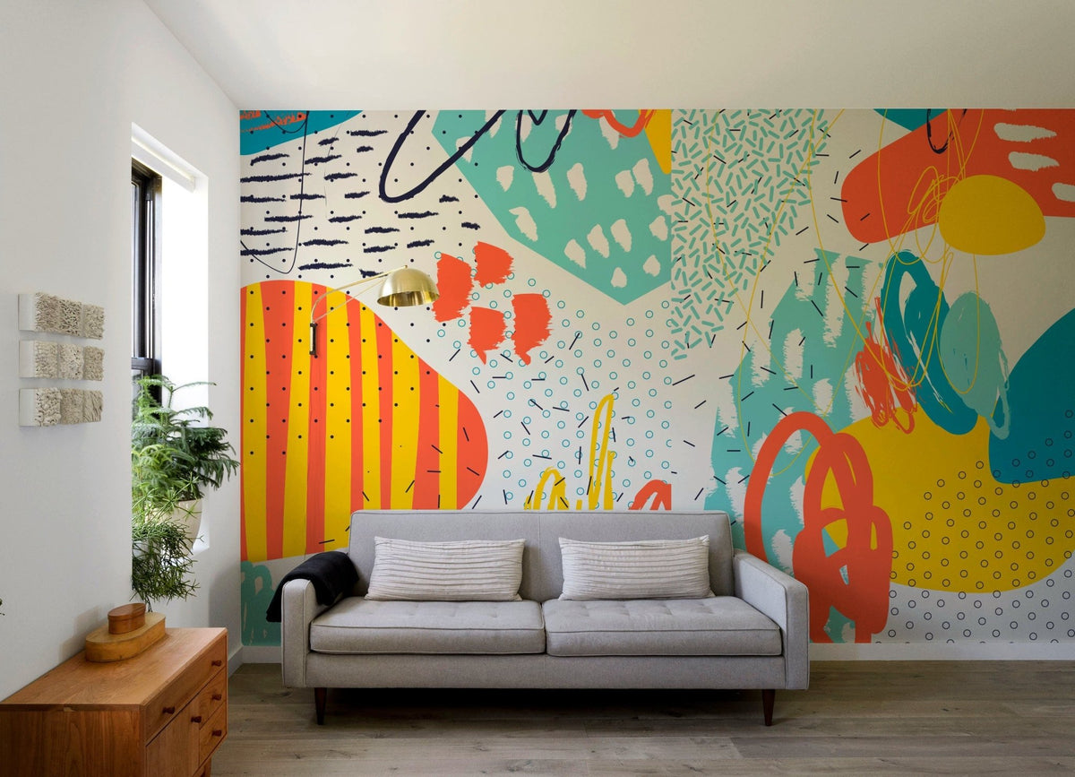 Abstract Art Extravaganza Wallpaper - B090 - WallTrend