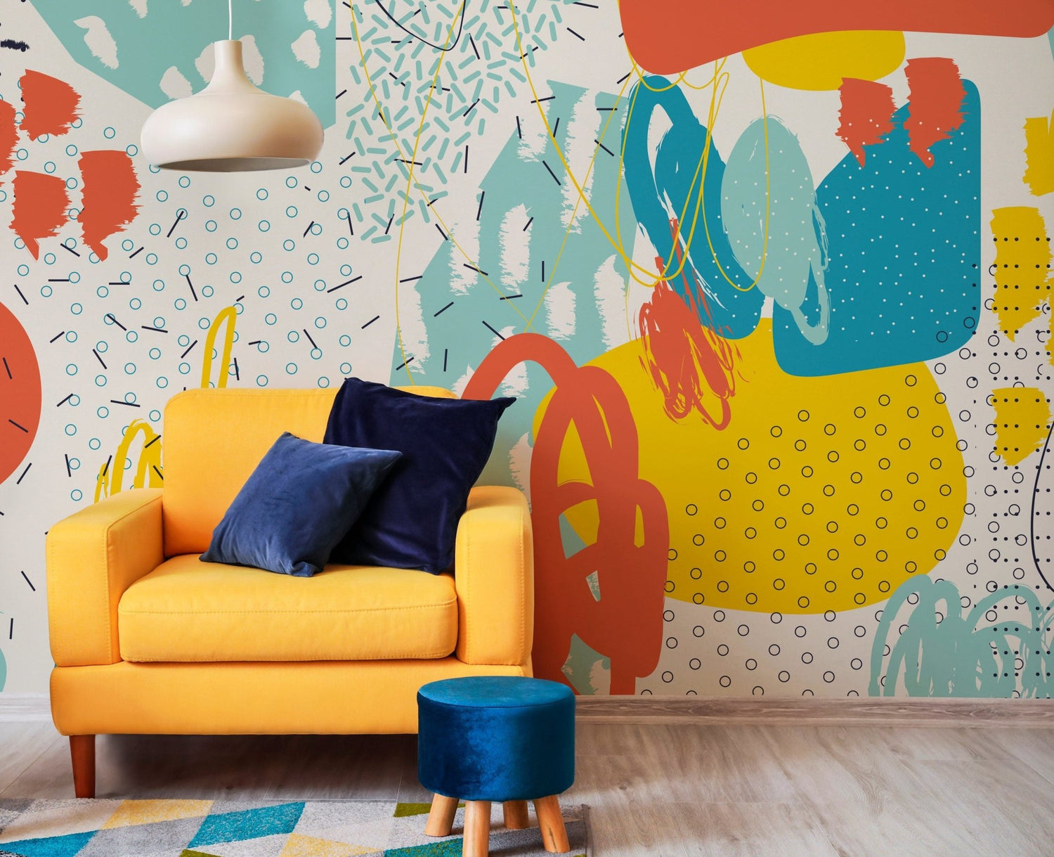 Abstract Art Extravaganza Wallpaper - B090 - WallTrend